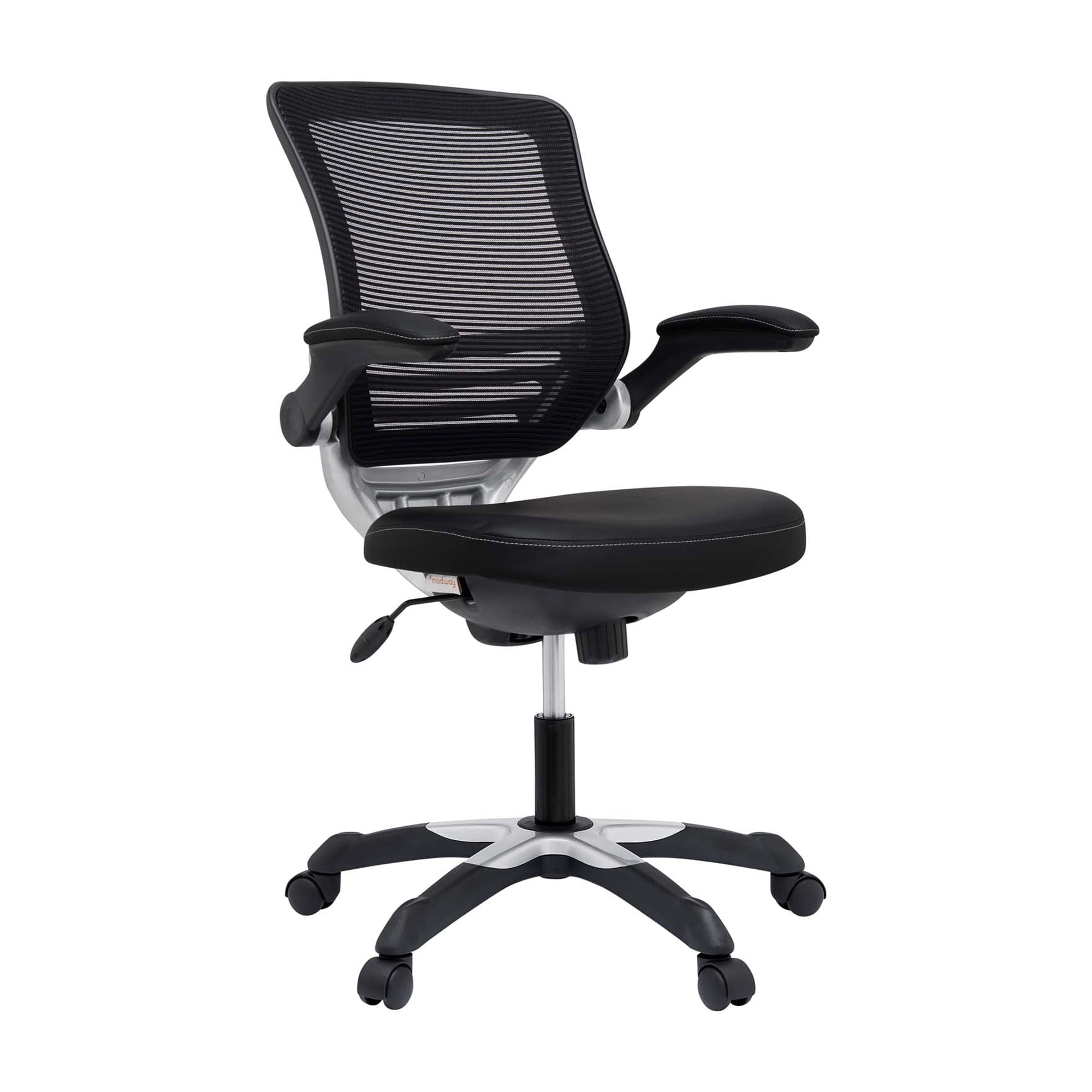 Modway Edge Mesh Back Leatherette Seat Office Chair, Multiple Colors