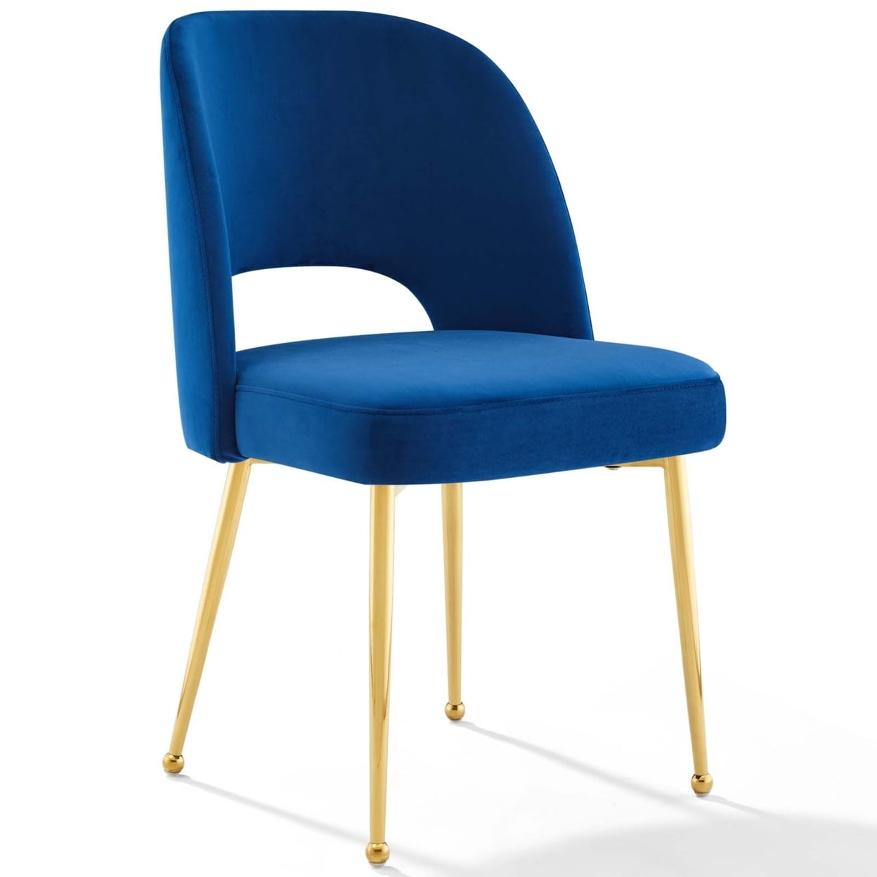 Modway Rouse Dining Room Side Chair in Navy