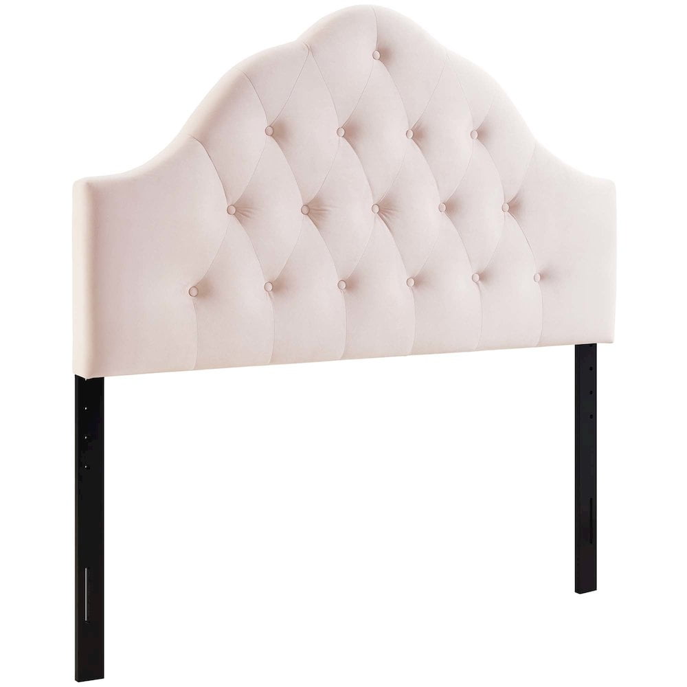 Modway Sovereign Full Diamond Tufted Performance Velvet Headboard in Pink