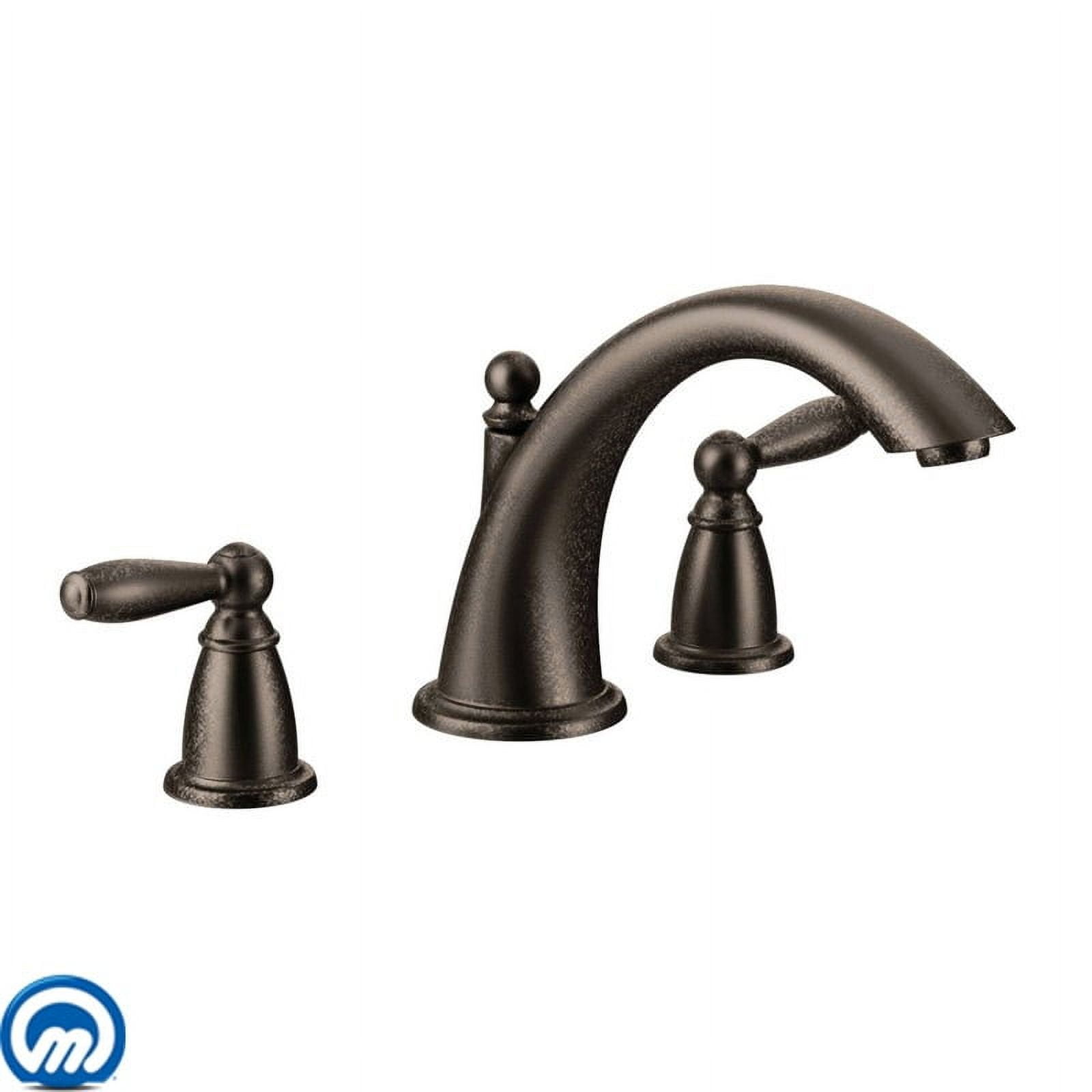 Moen T933ORB Rubbed Bronze two-handle roman tub faucet
