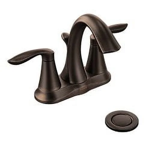 Moen 6410ORB Rubbed Bronze two-handle bathroom faucet