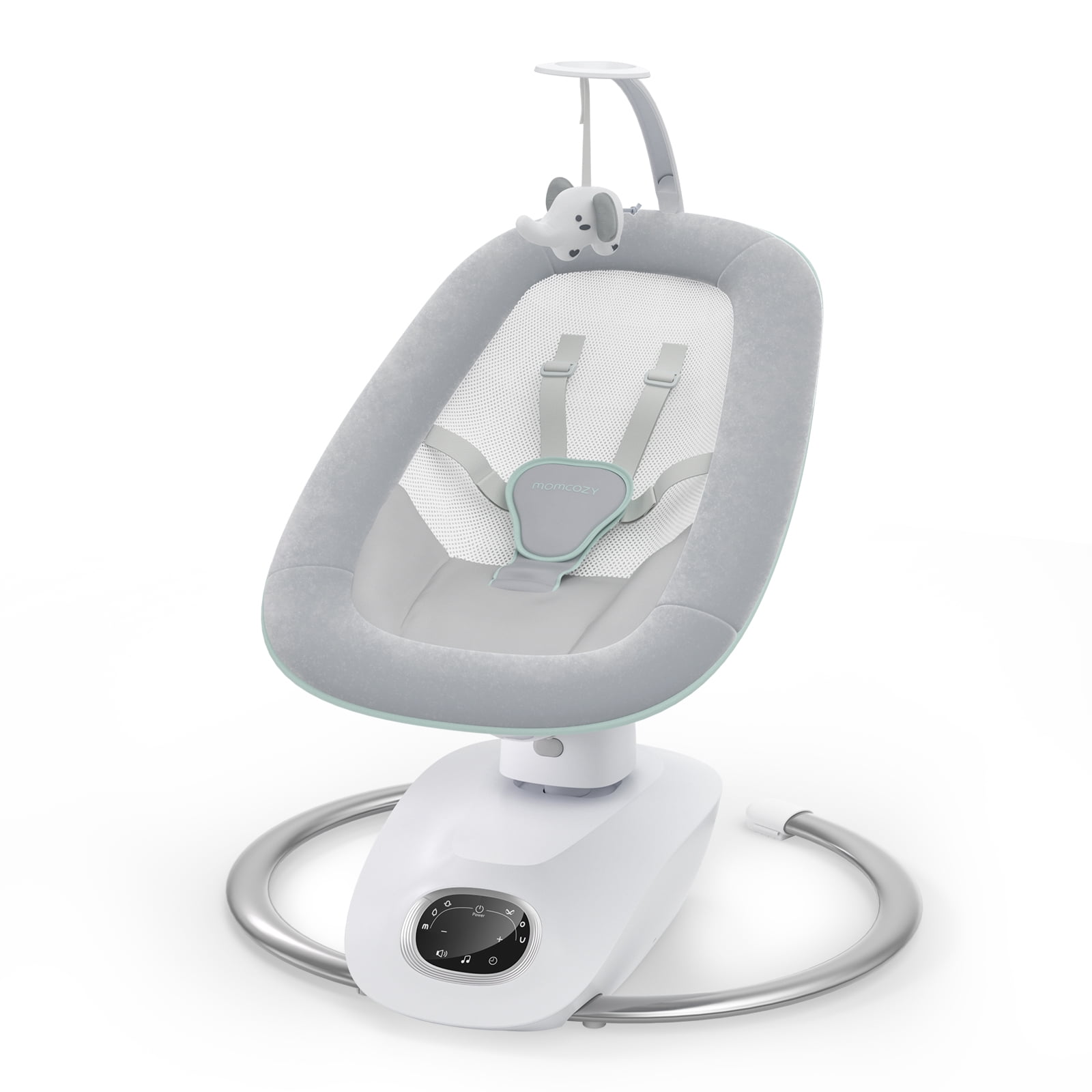 Momcozy CocoSway 3D-Motion Baby Swing for Infants to Toddlers, 6 Motion Modes & 4 Speeds, 180° Rotating Seat, 8 Preset Lullabies