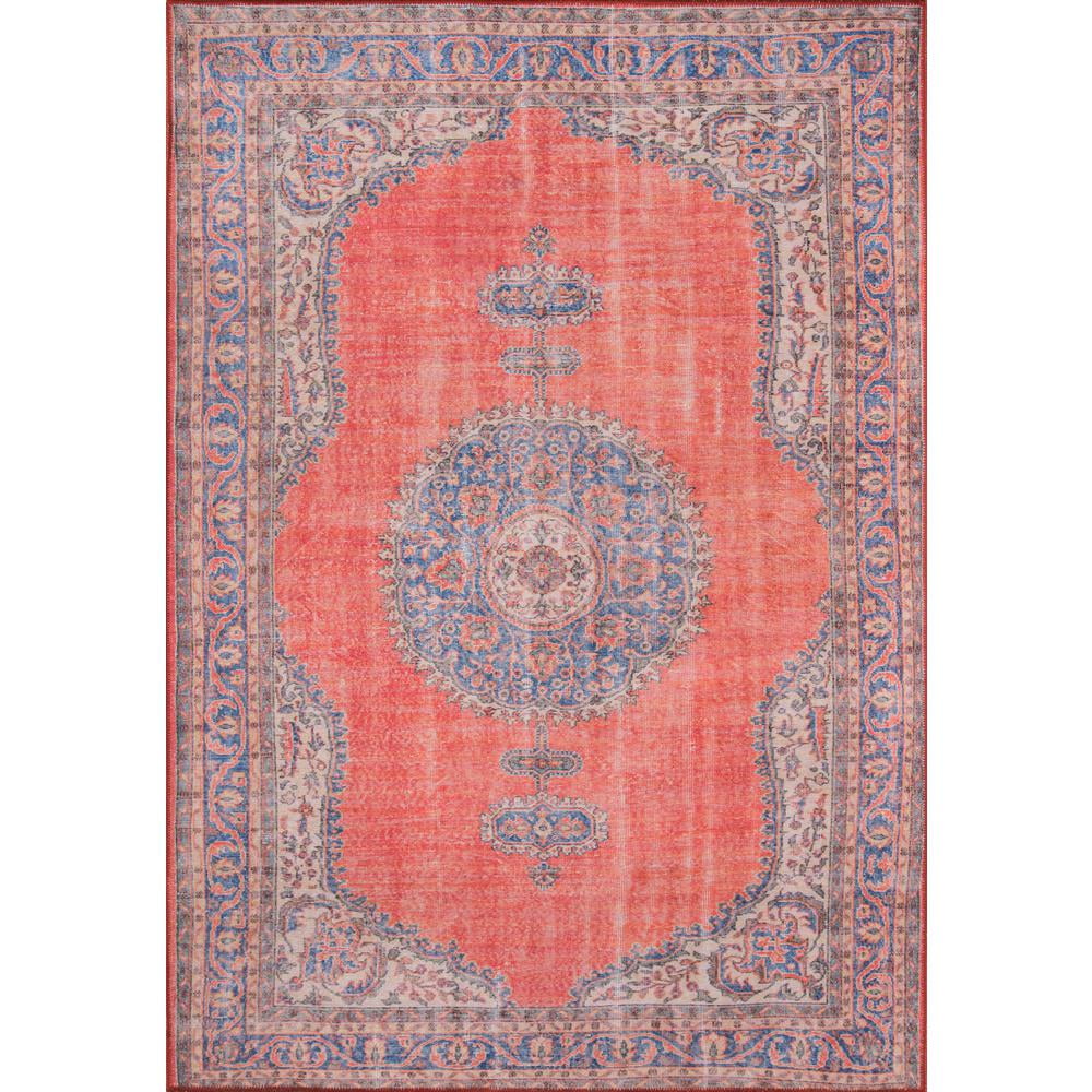 Momeni Afshar Polyester Machine Made Red Runner 2'3" X 7'6"