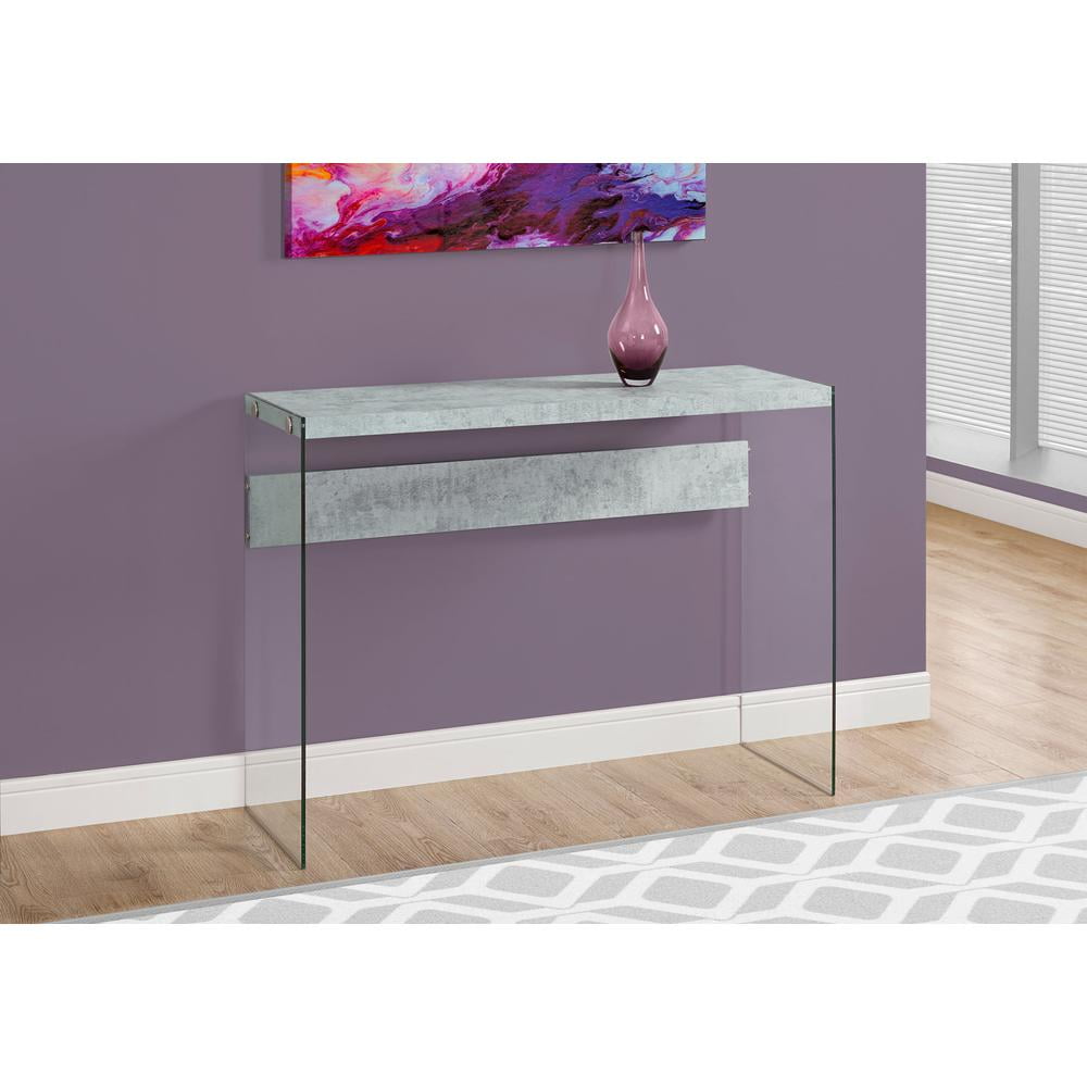 Monarch Specialties Accent Table, Console, Entryway, Narrow, Sofa, Bedroom, Grey Laminate