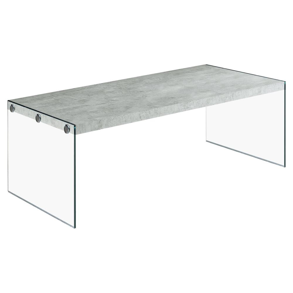 Monarch Specialties Coffee Table, Accent, Cocktail, Rectangular, Living Room, 44"L, Grey Laminate