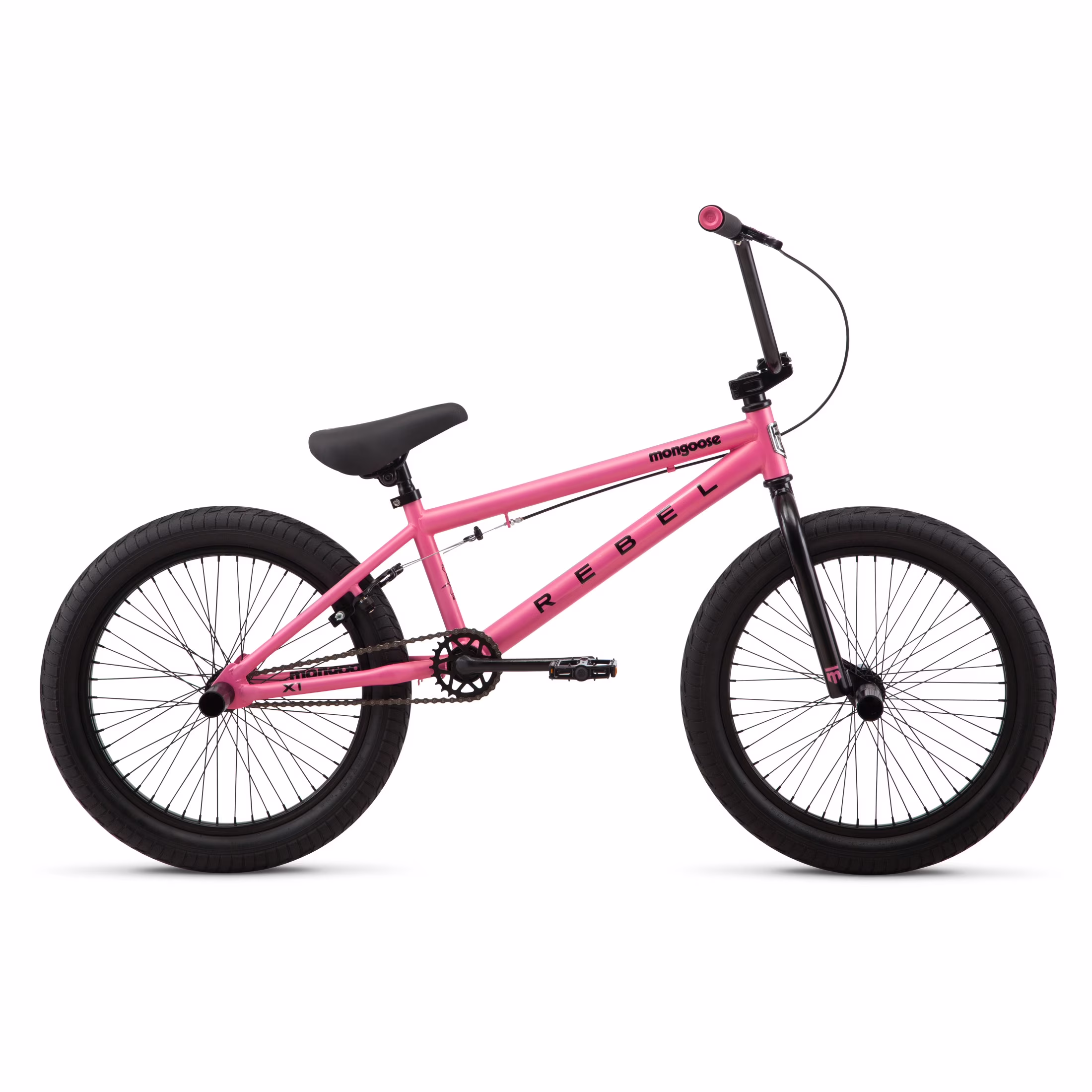 Mongoose Rebel X1 BMX Bike, 20-in. Wheels, Kids Ages 7-14 Years, Pink Child Bicycle