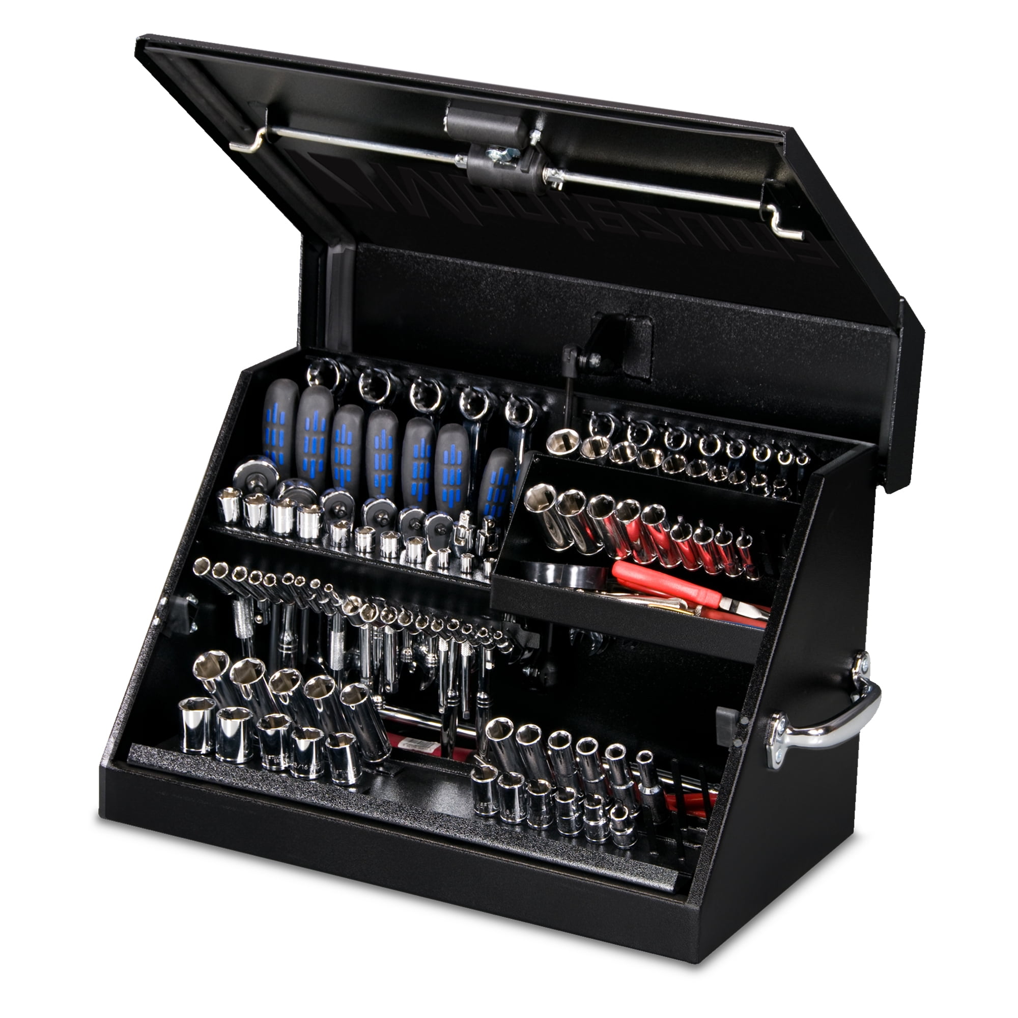 Montezuma 23" x 14" Triangle Toolbox (Steel, Black)