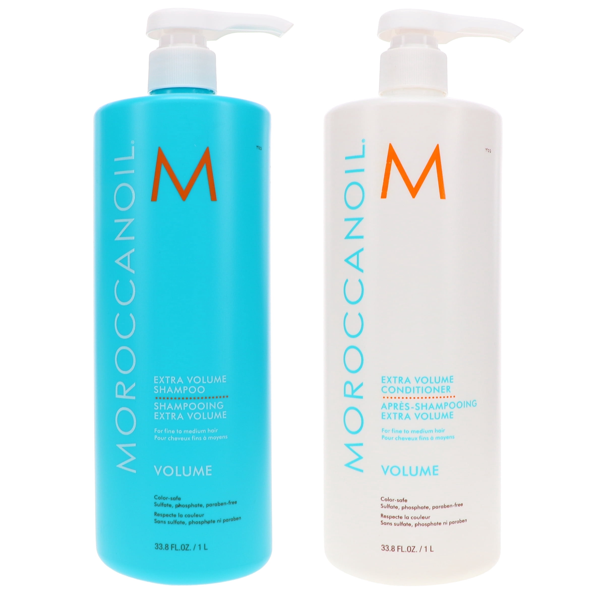 Moroccanoil Extra Volume Shampoo 33.8 oz & Conditioner 33.8 oz Combo Pack