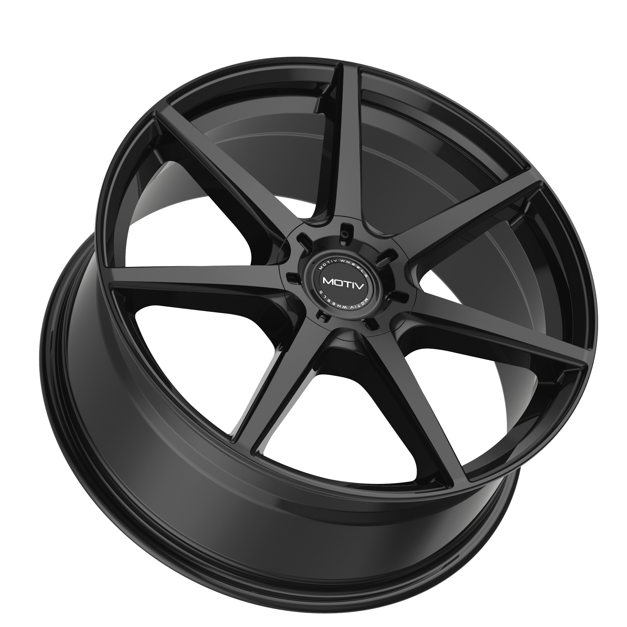 Motiv 18x7.5 5X4.50 432B Rigor Black Wheel Rim