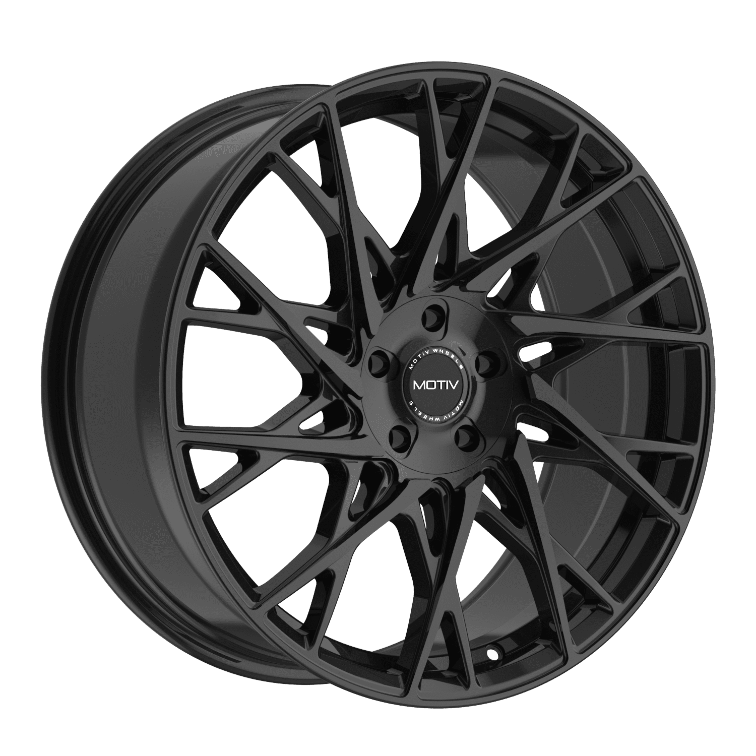 Motiv 430B MAESTRO 430B-8805740 18X8 5X4.50 / 5X120 (+40) MTV 430B Maestro (HB 74.1) Gloss Black Cast Aluminum