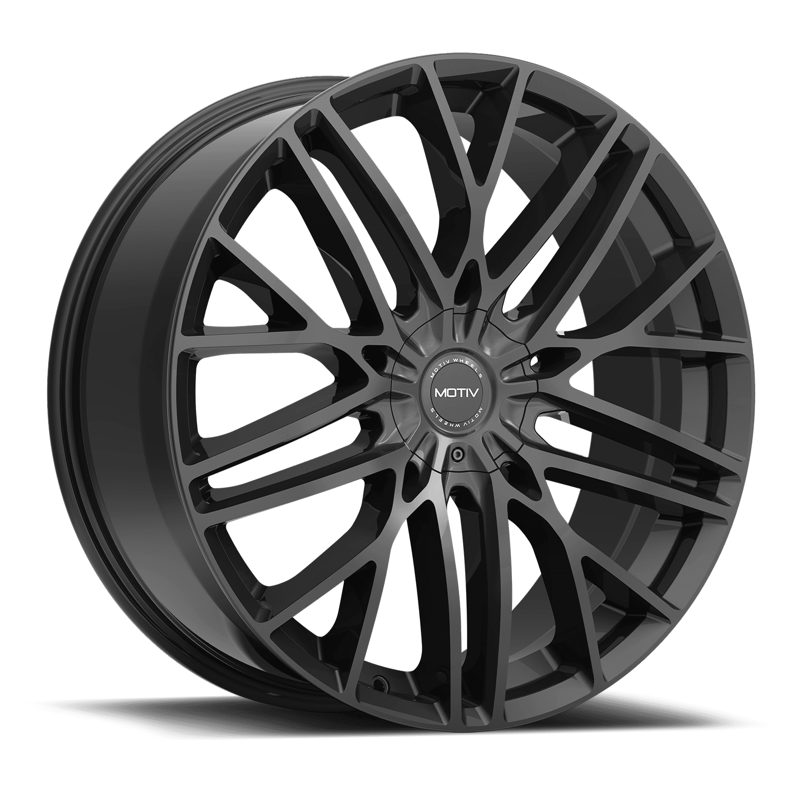 Motiv 437B 437B-2855520 20X8.5 5X115 / 5X120 (+20) MTV 437B (HB 74.1) Gloss Black Cast Aluminum