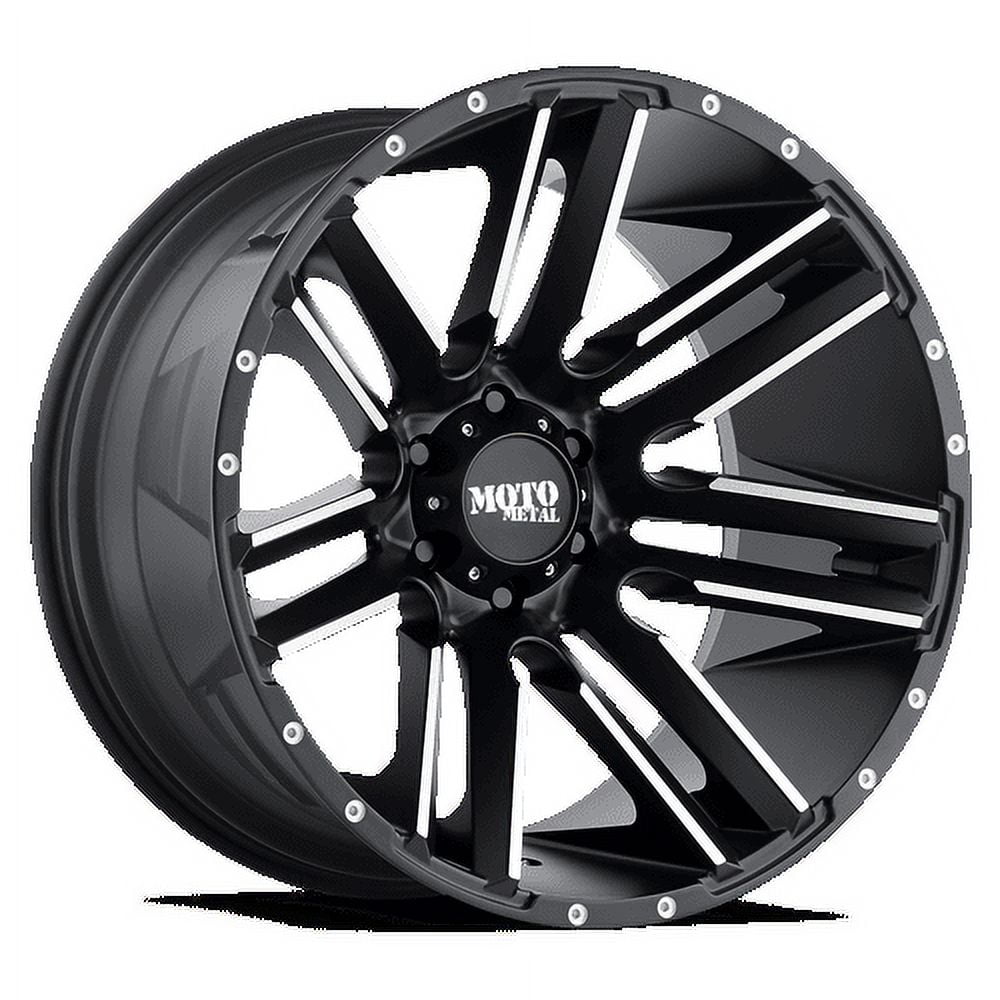 Moto Metal Aluminum Rim MO978 RAZOR 20X9in Satin Black Machined Finish, MO97829068518