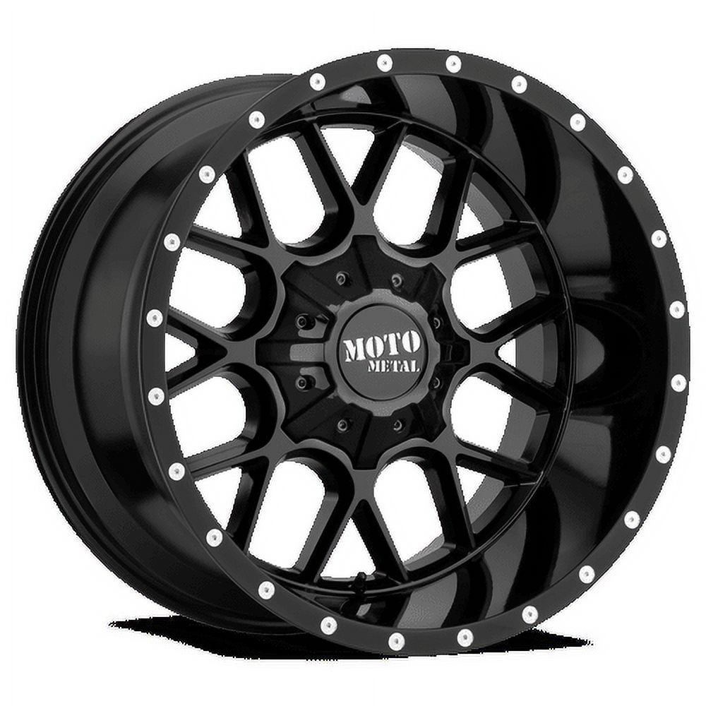 Moto Metal Aluminum Rim MO986 SIEGE 20X10in Gloss Black Finish, MO986210673A18N