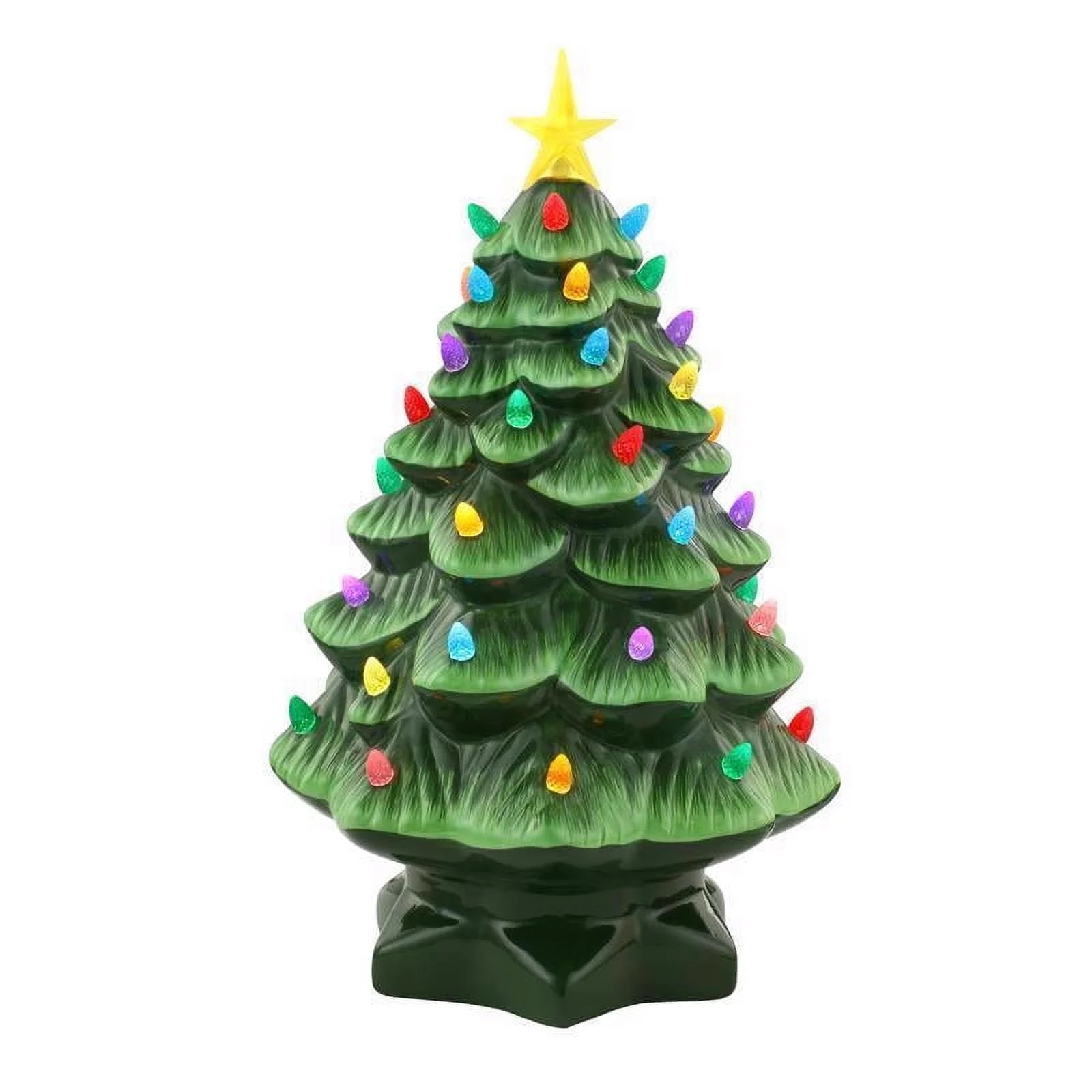 Mr. Christmas 14 in. Nostalgic Ceramic Tree - Green