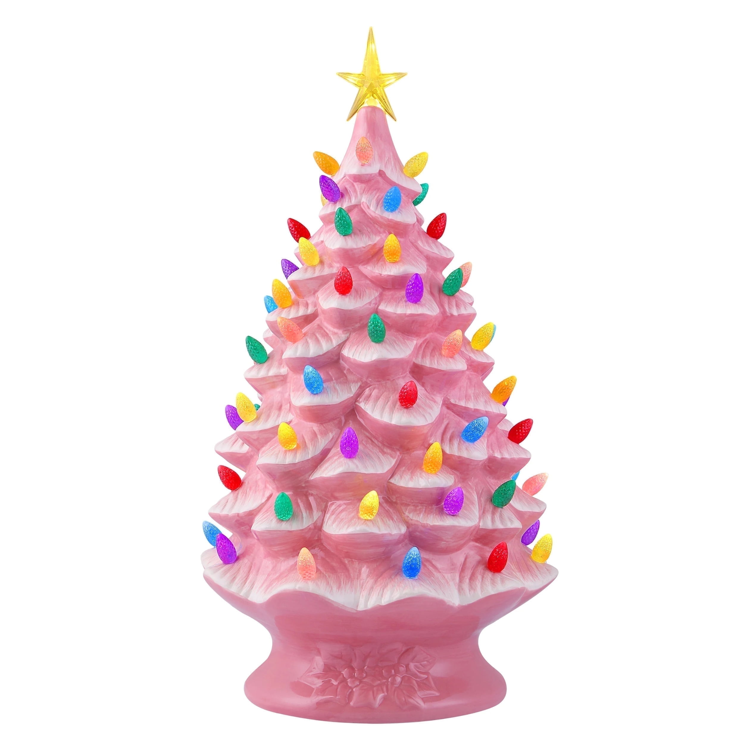 Mr. Christmas 24 in. Nostalgic Ceramic Tree - Pink