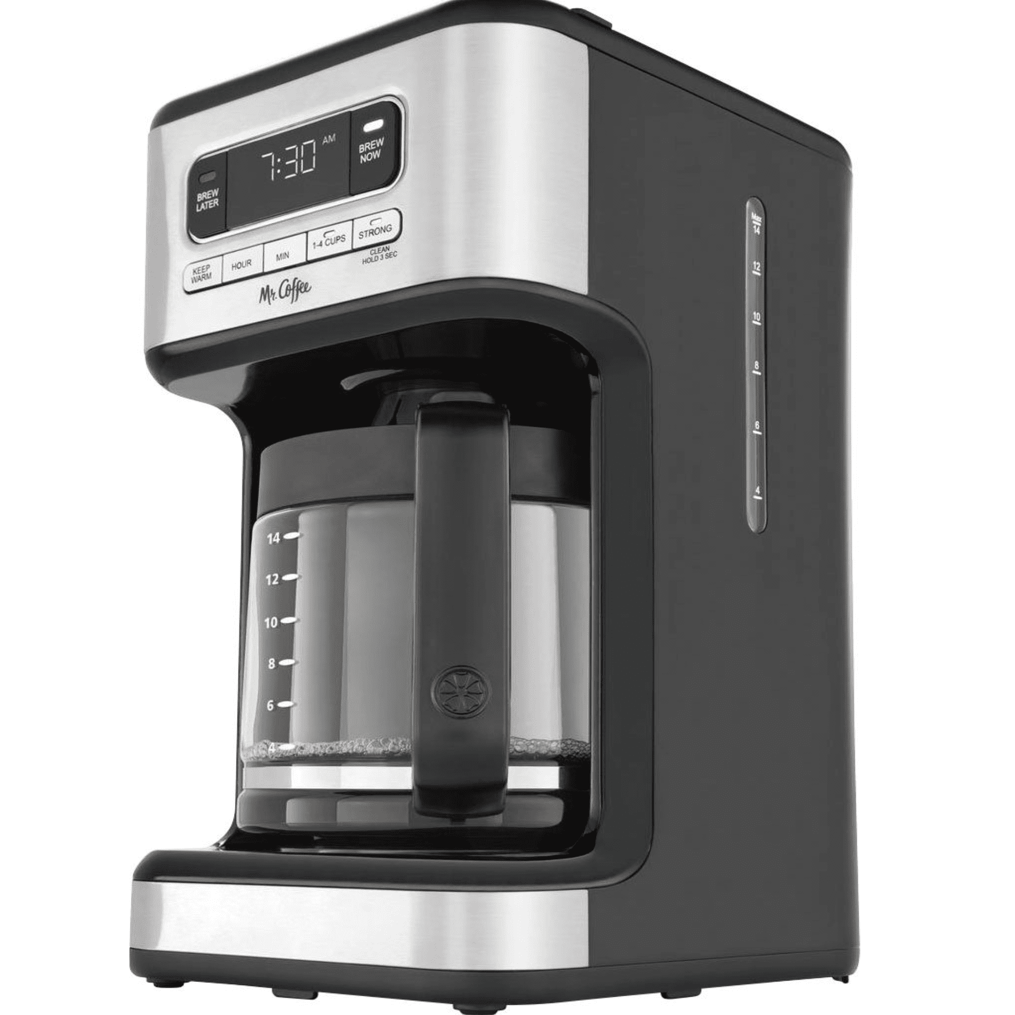 Mr. Coffee 2143561 14-Cup Coffee Maker with Reusable Filter and Advanced Water Filtration - Black