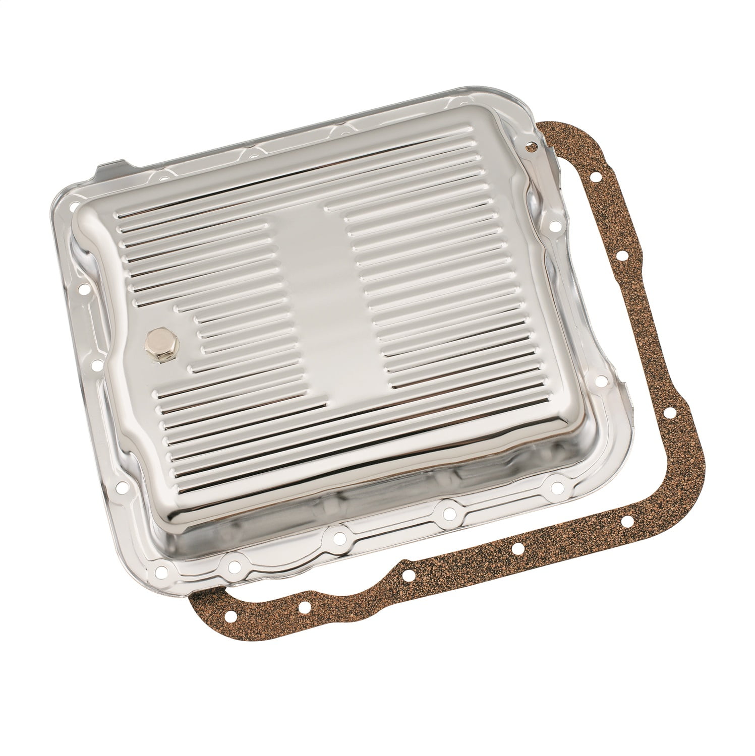 Mr. Gasket Automatic Transmission Oil Pan Automotive Specialty Part, Chrome, 5.45 lbs