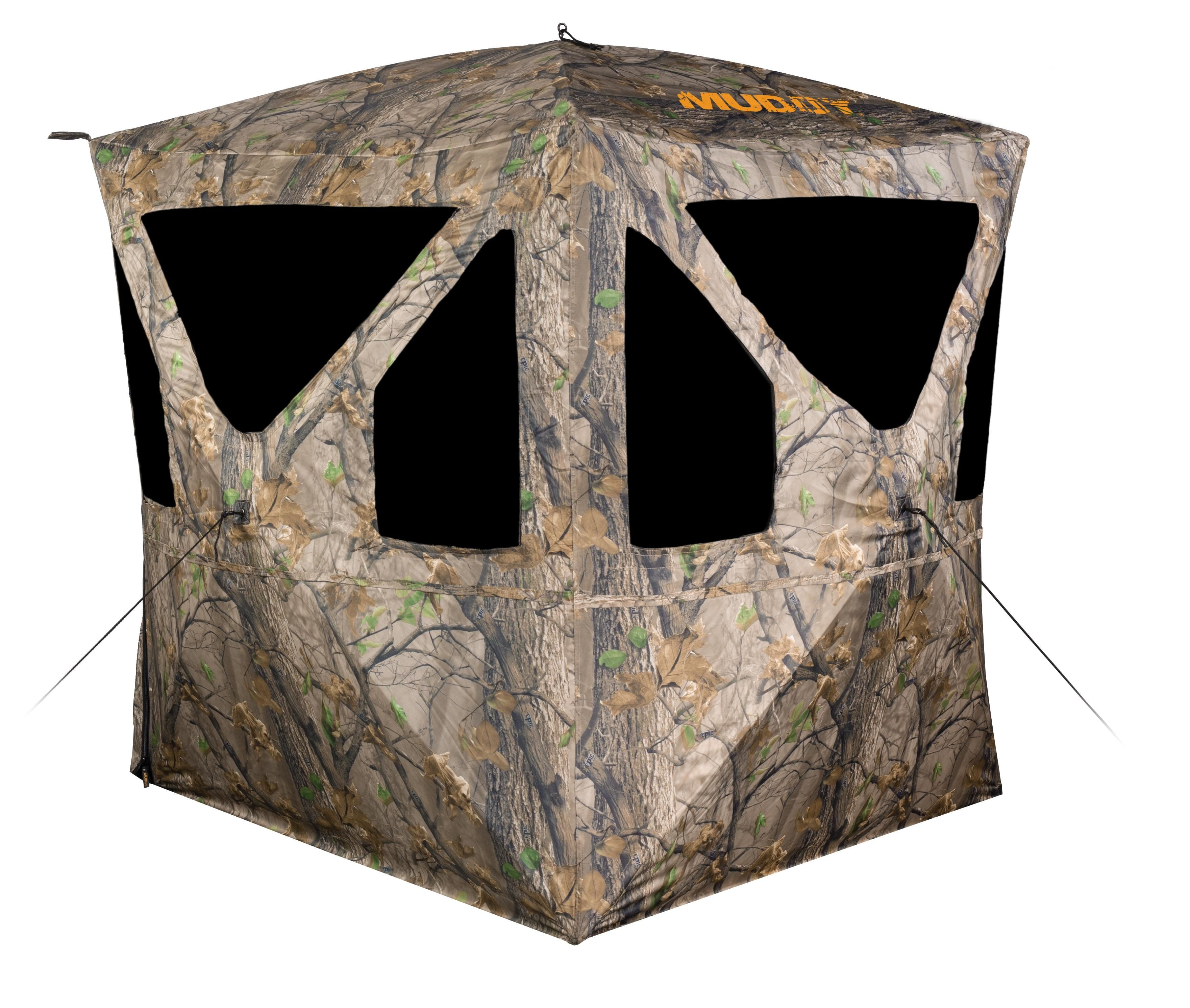 Muddy Hunting Whitetail Deer Buck Hog Silent Standing Height 64” Epic Camo Pattern Ravage Ground Blind