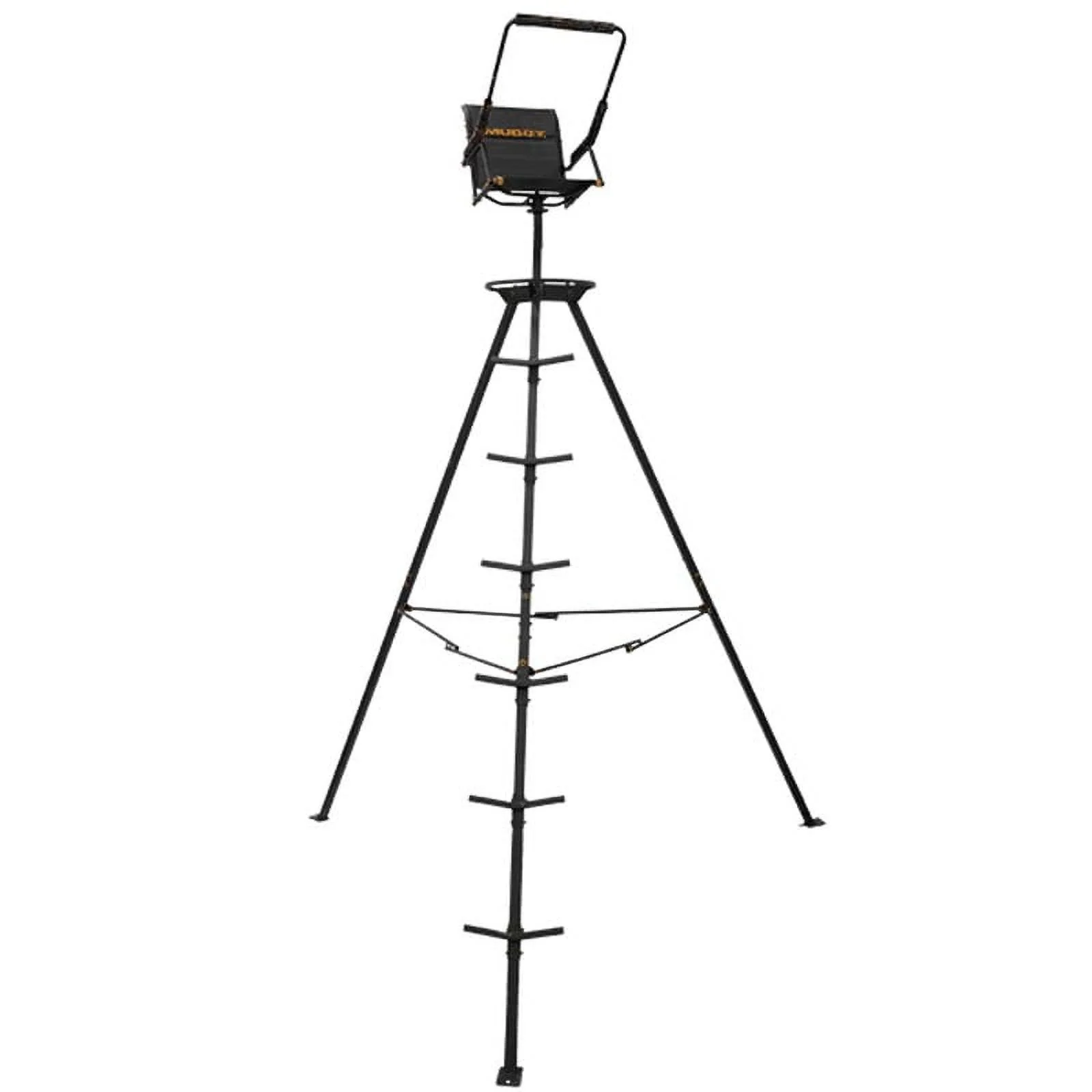 Muddy 12' Nomad Tripod Stand Hunting Gear with Swivel Seat Hunting Chair