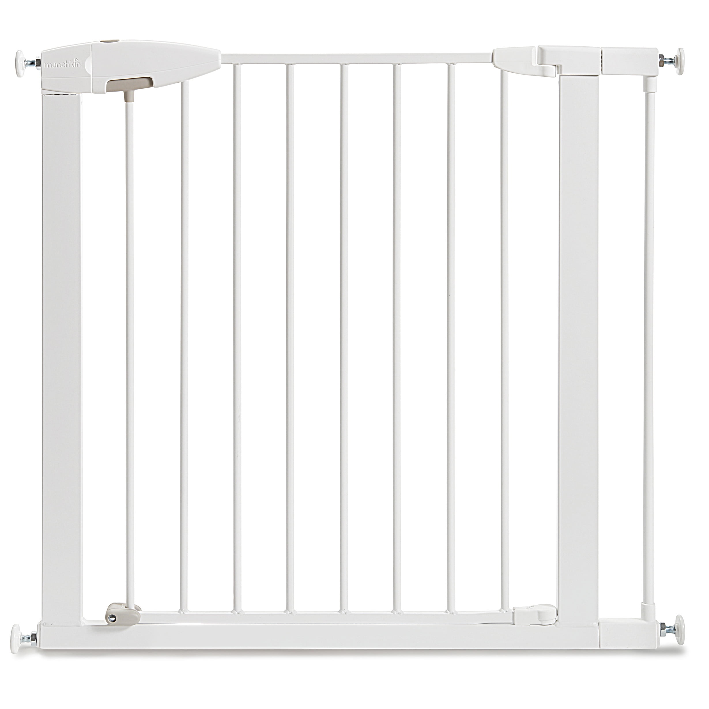 Munchkin® Easy Close™ Pressure Mounted Metal Baby Gate for Stairs, Hallways and Doors, White