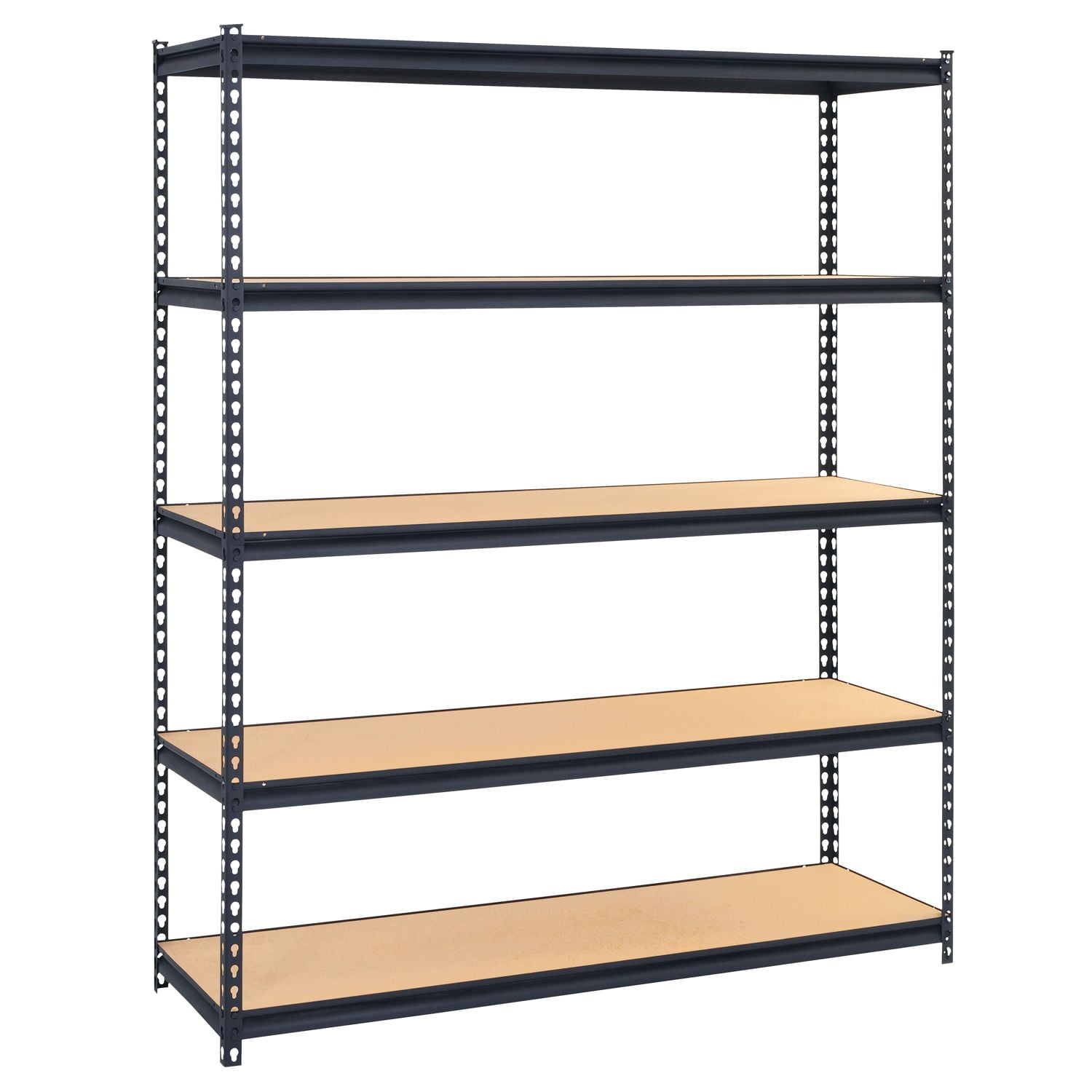 Muscle Rack 60" W x 72" H x 24" D 5-Tier Steel Freestanding Garage Shelf