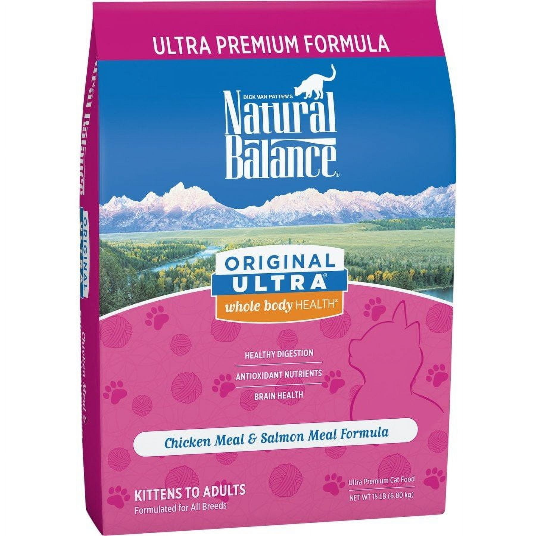 Natural Balance Original Ultra Chicken Meal & Salmon Meal Formula Dry Cat Food, 15 Pounds