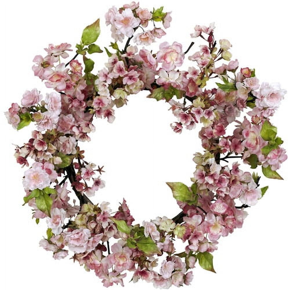 Nearly Natural Polyester Mother's Day Wreath, 24.0" (Assorted Colors)