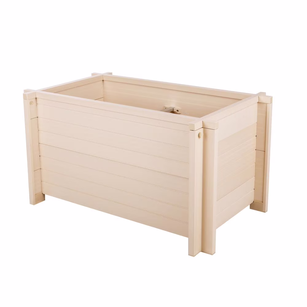 New Age Garden 30" Rectangular Planter in Maple