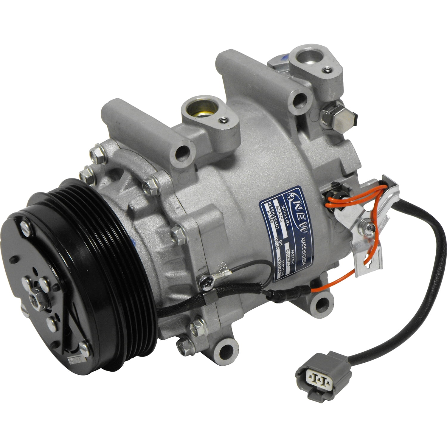 New UAC CO 3407AC A/C Compressor -- TRSE07 Compressor Assembly Fits select: 2007-2008 HONDA FIT
