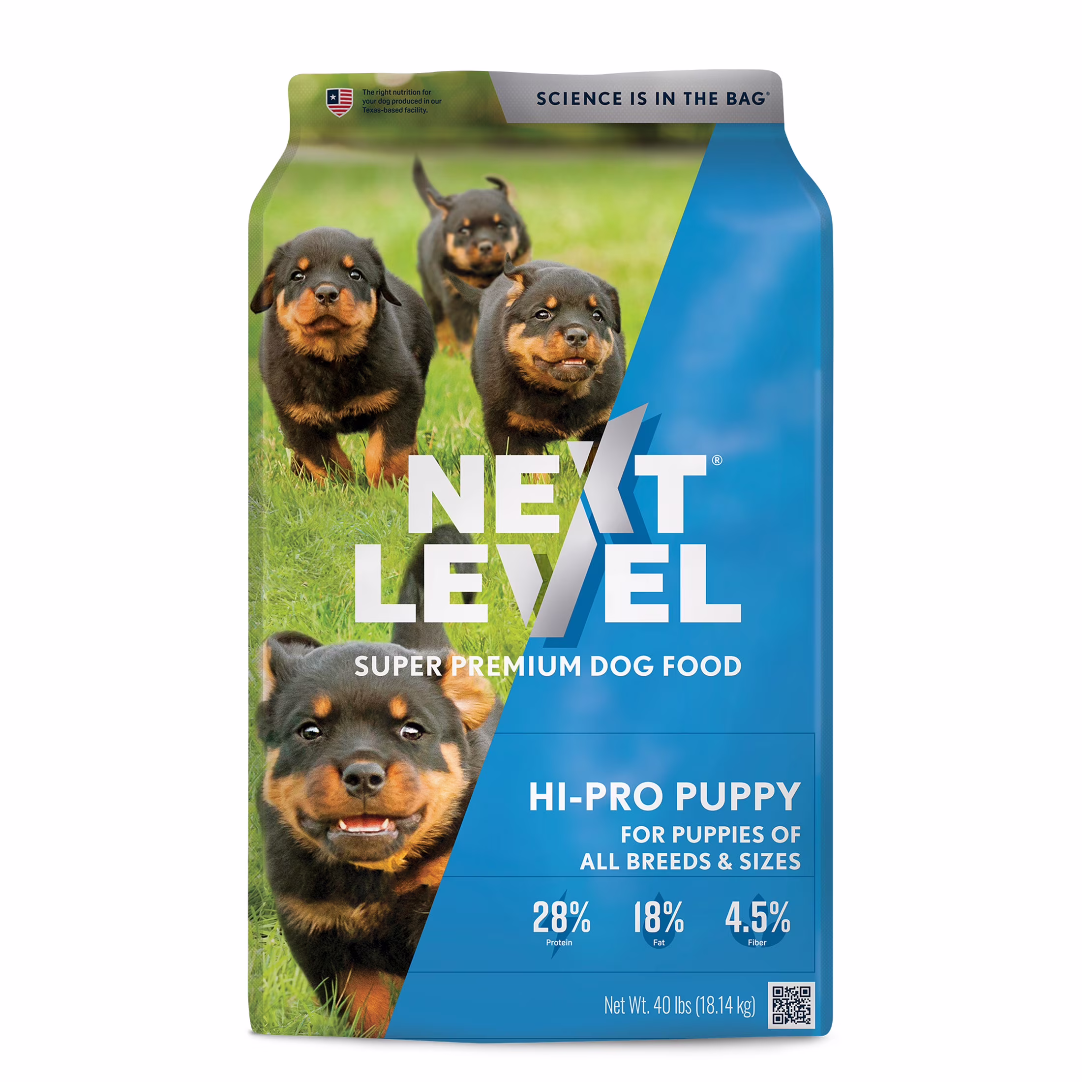 Next Level, Hi-Pro Puppy, Dry Dog Food, 40 lbs