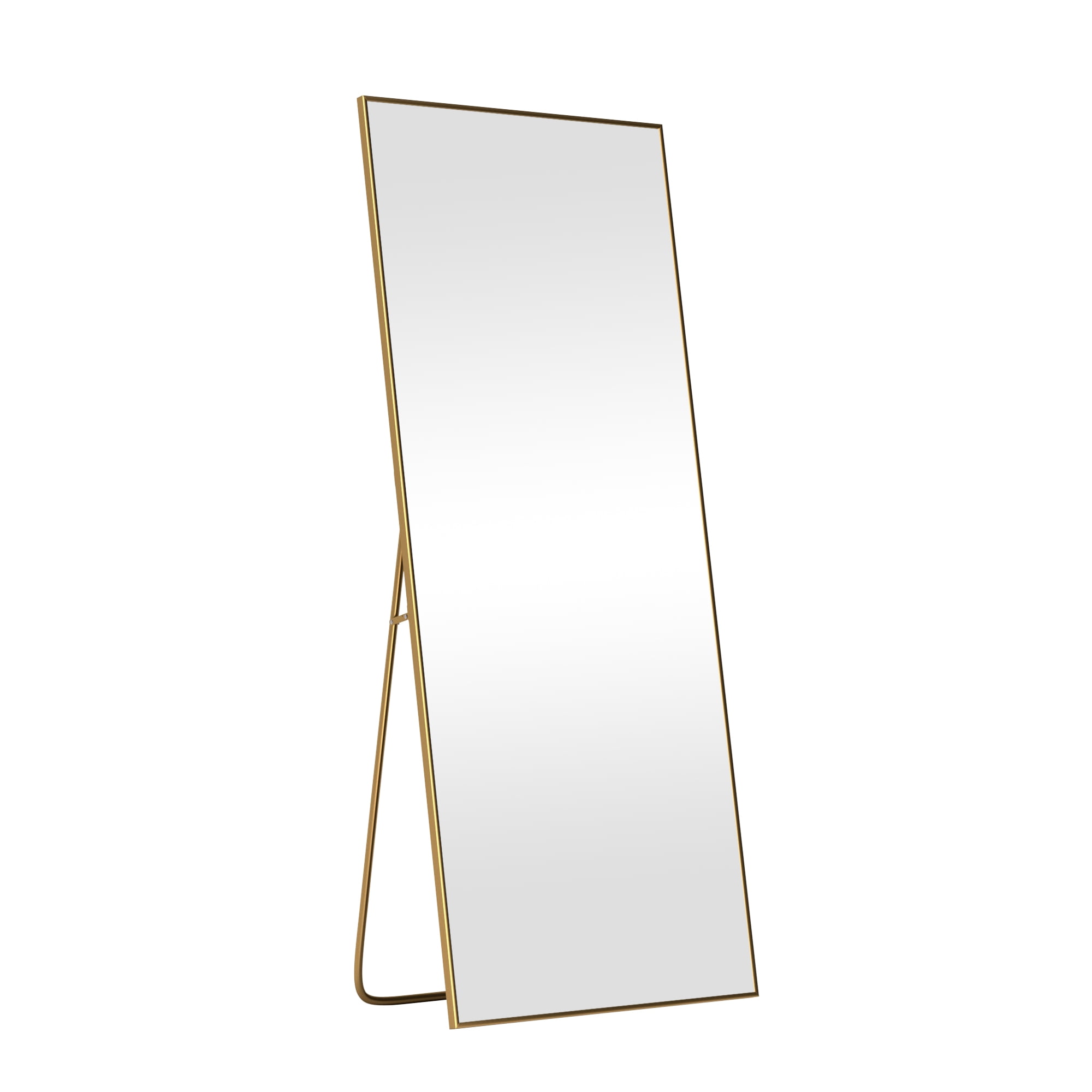 75x38 Oversized Rectangle Aluminum Alloy Frame Full Length Mirror Floor Mirror,Gold