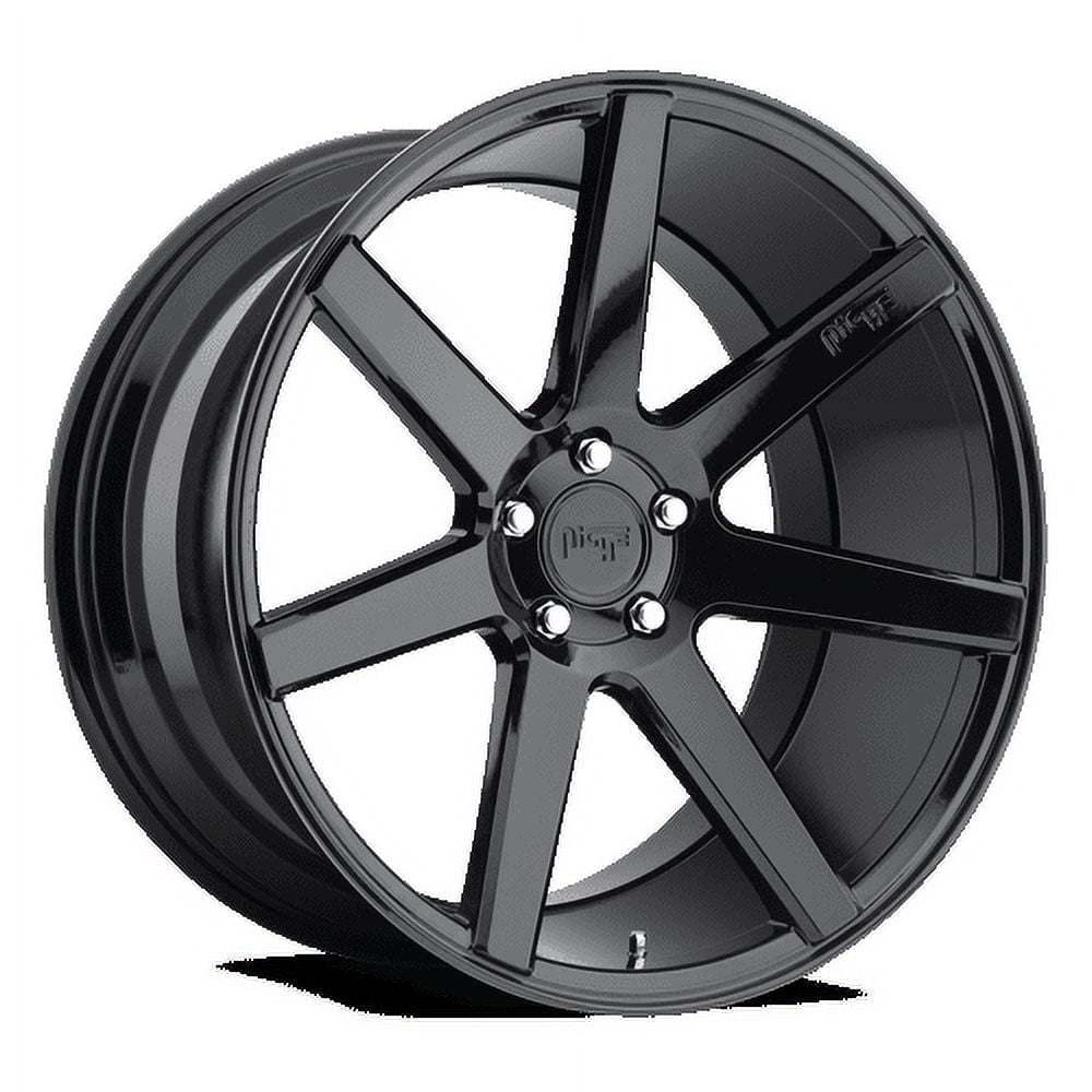 Niche 1PC Aluminum Rim M168 VERONA 18X8in Gloss Black Finish, M168188065+40