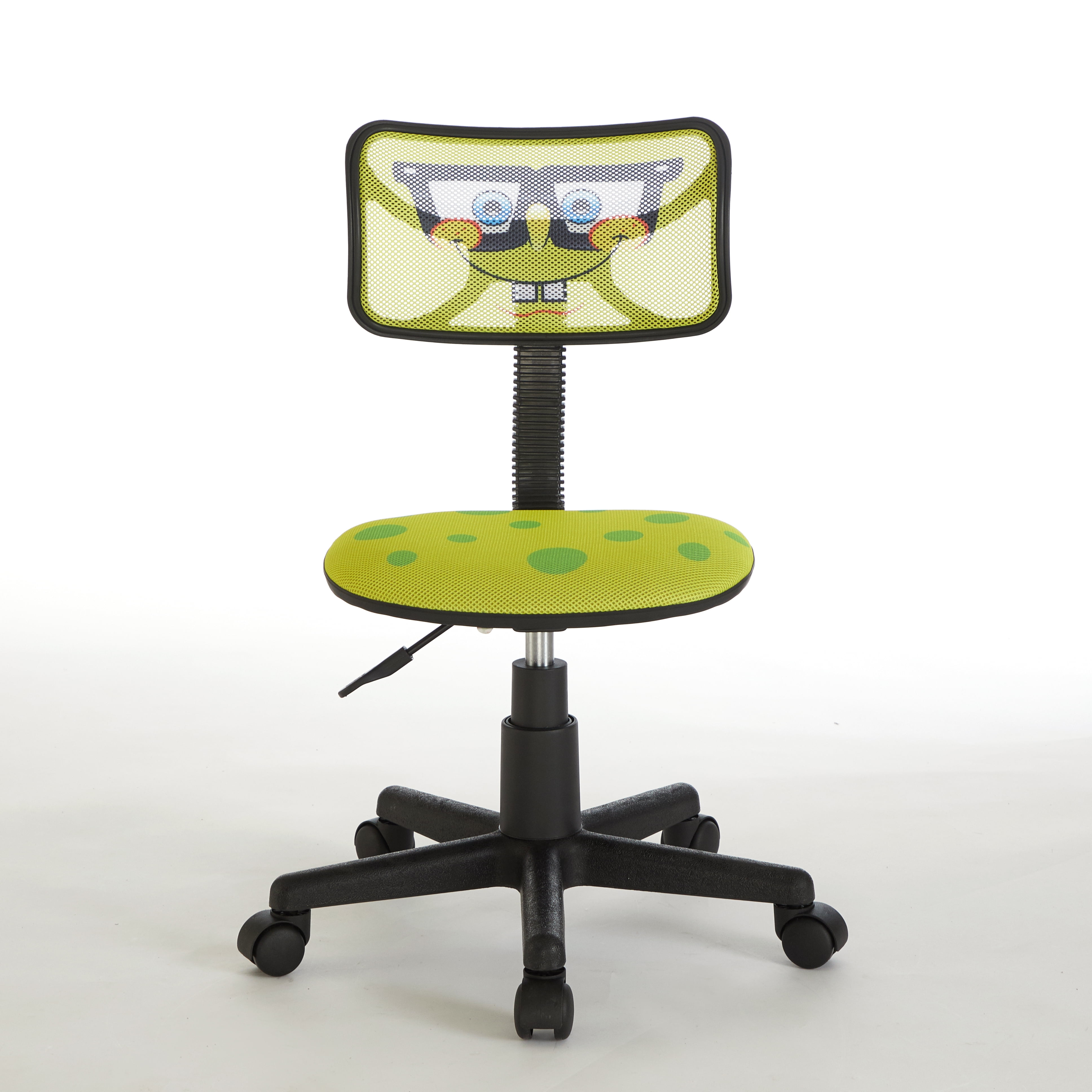 Nickelodeon SpongeBob SquarePants Swivel Mesh Chair, Adjustable Height, Yellow