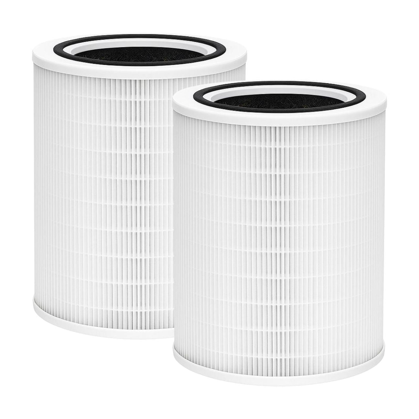 Nispira 12010 3-in-1 True HEPA Activated Carbon Filter Replacement for Clorox Large Air Purifier 11010 & 11011 | Removes Smoke, VOCs, Odor | 2 Pack