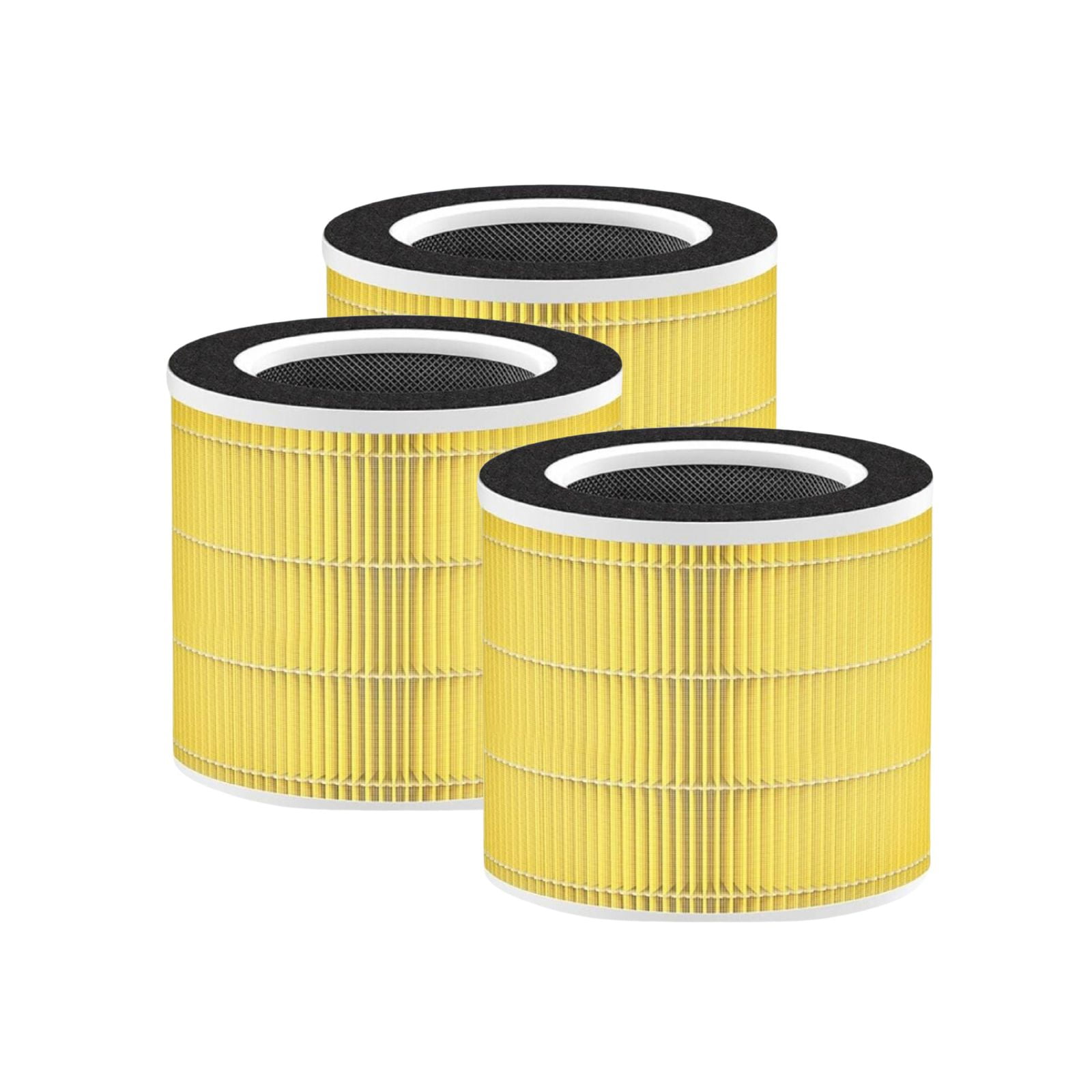 Nispira 4-in-1 True HEPA Activated Carbon Replacement Filter For RENPHO RP-AP089 Air purifier RP-AP089W / RP-AP089B Part RP-AP089-F1, 3 Pack