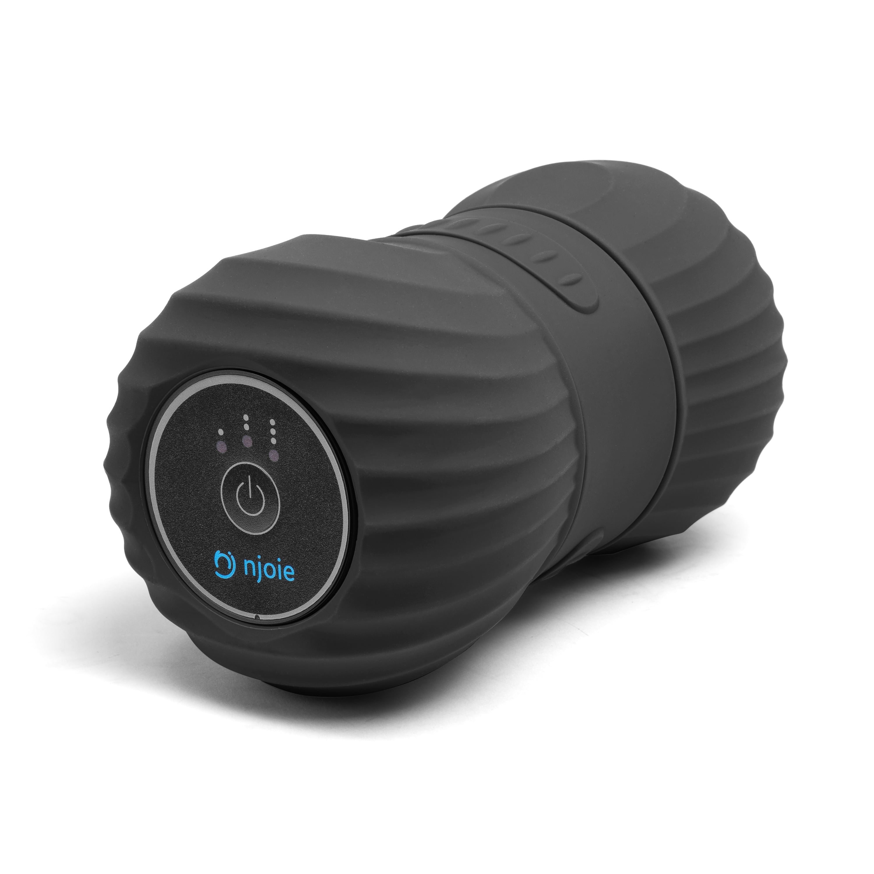 Njoie PROTO Vibrating Peanut Massage Roller – Muscle Recovery Pain Relief Therapy - Black