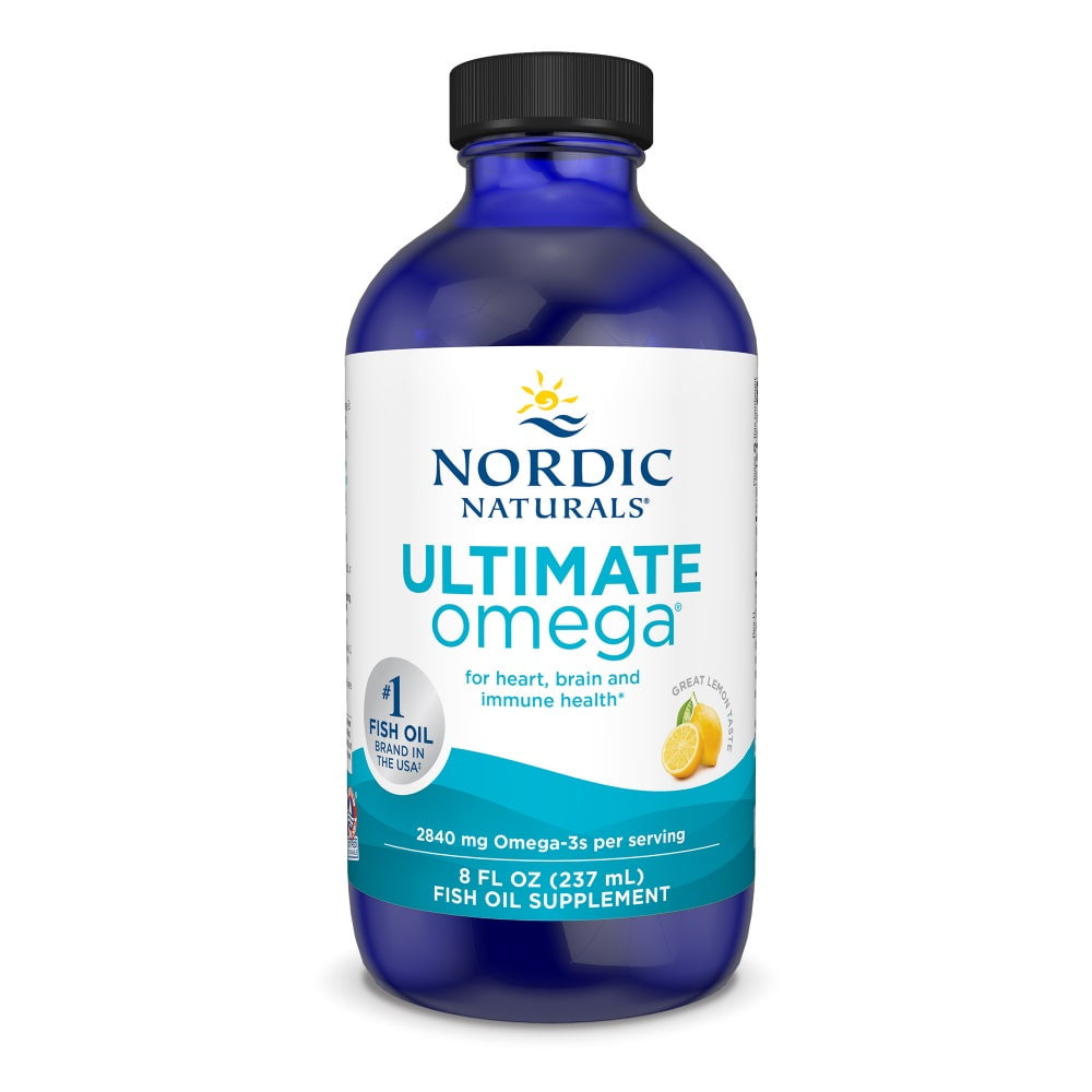 Nordic Naturals Ultimate Omega Liquid, 2840 Mg Omega-3s, Fish Oil, 8 Fl Oz