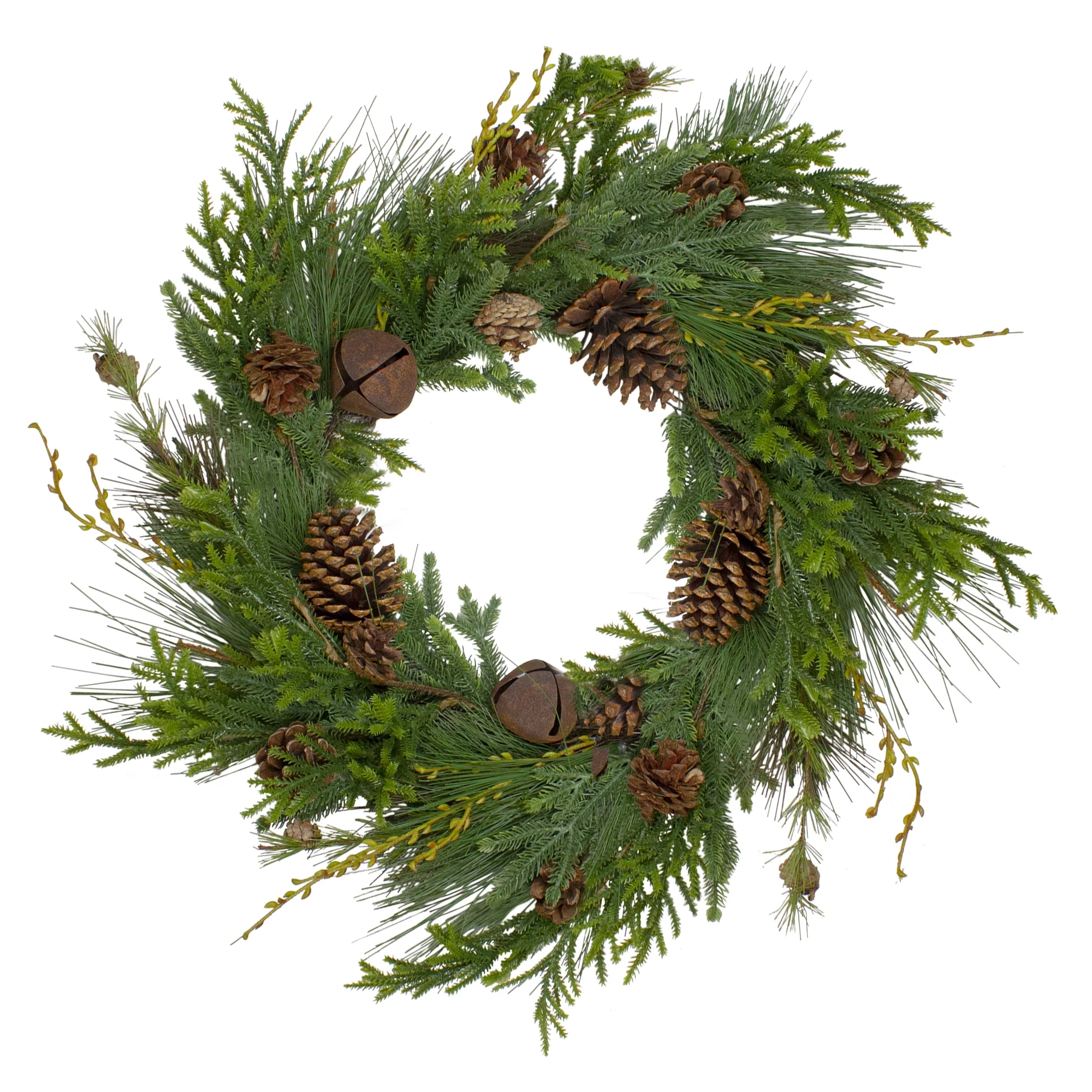 Northlight Rustic Pinecone Artificial Christmas Wreath - 26" - Unlit