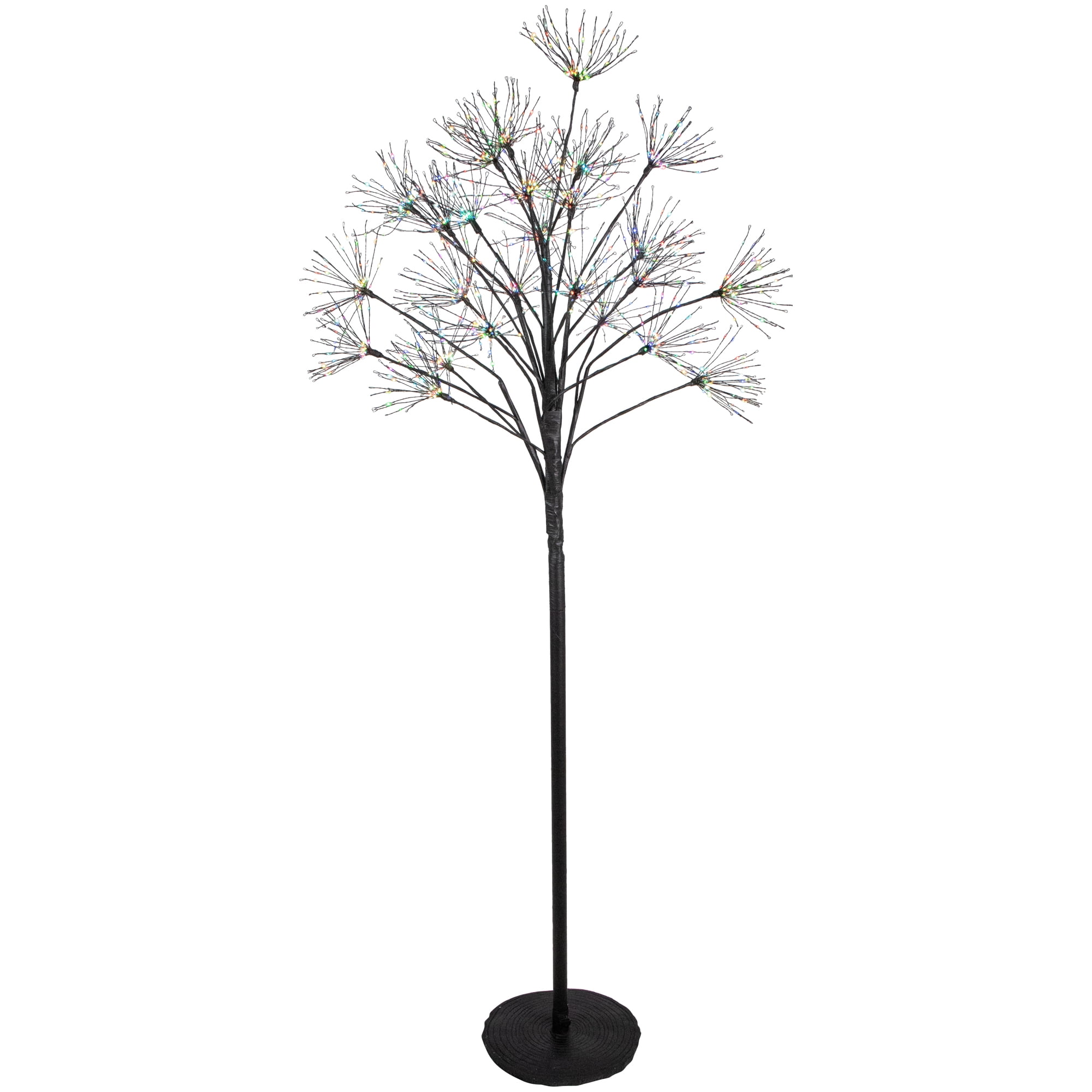 Northlight 5' LED Lighted Christmas Fireworks Tree, Multi-Color Lights