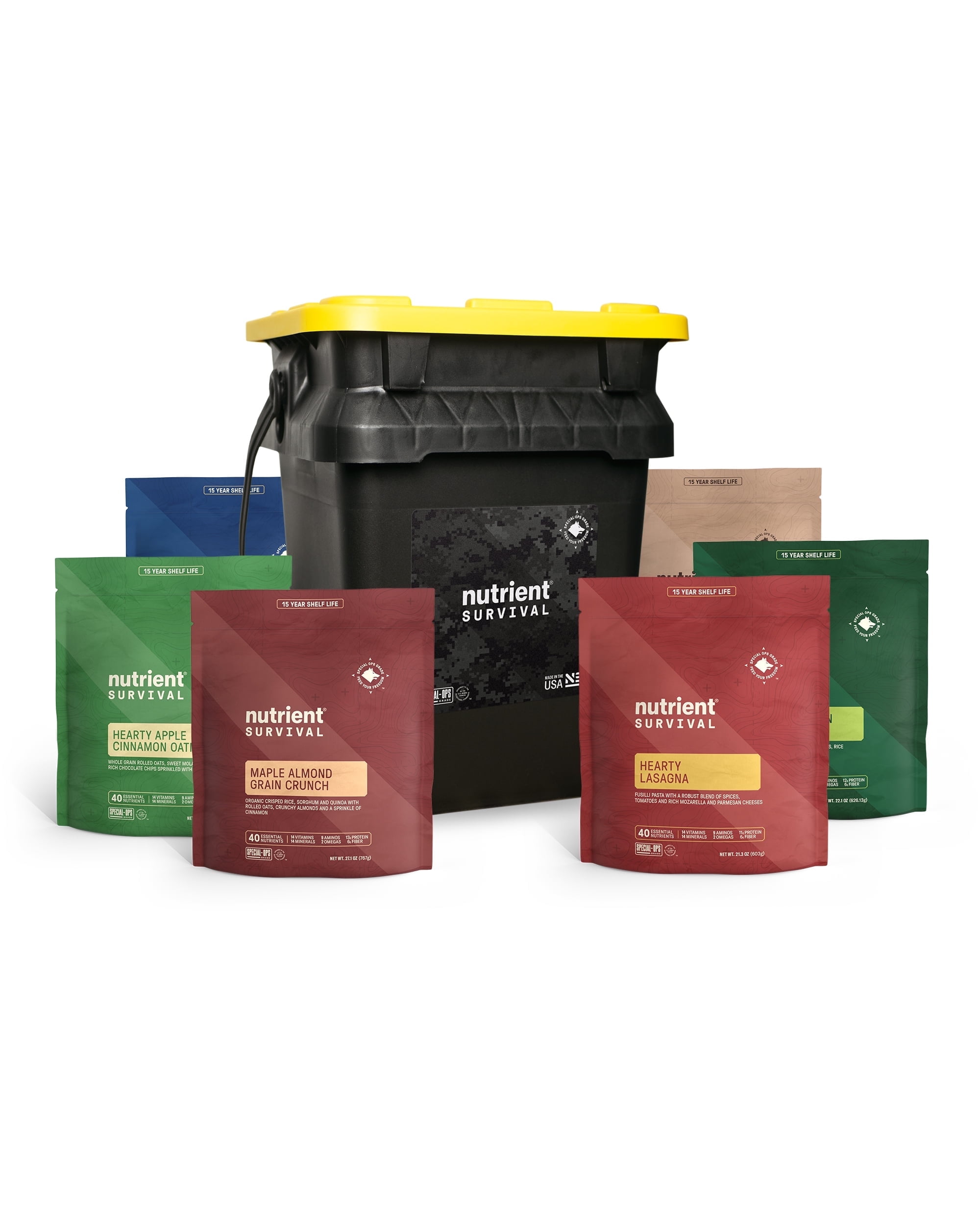 Nutrient Survival 14-Day Emergency Food Supply FREE 5 Gal Bucket