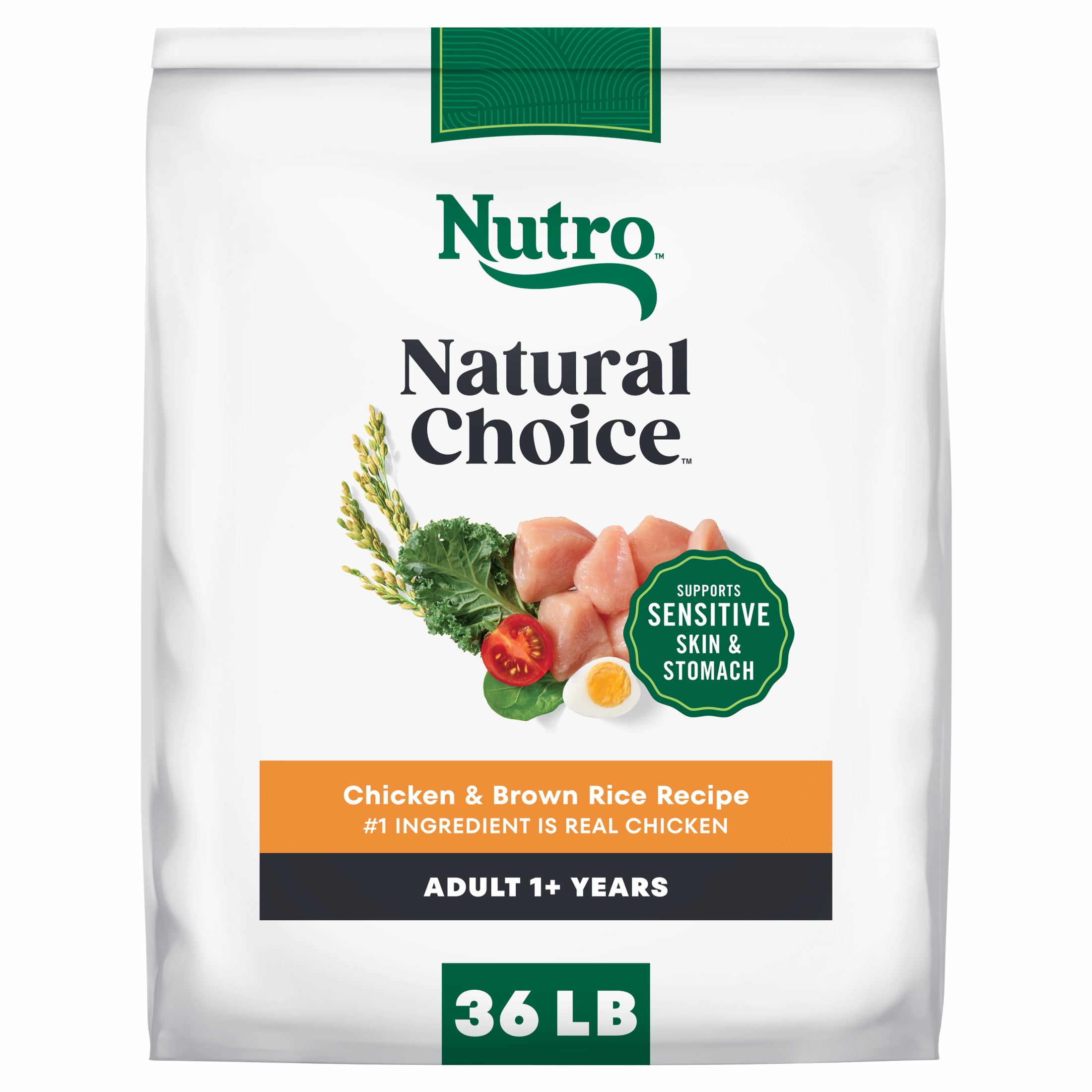 Nutro Natural Choice Adult Dry Dog Food Recipe Chicken & Brown Rice, 36 Lb Bag