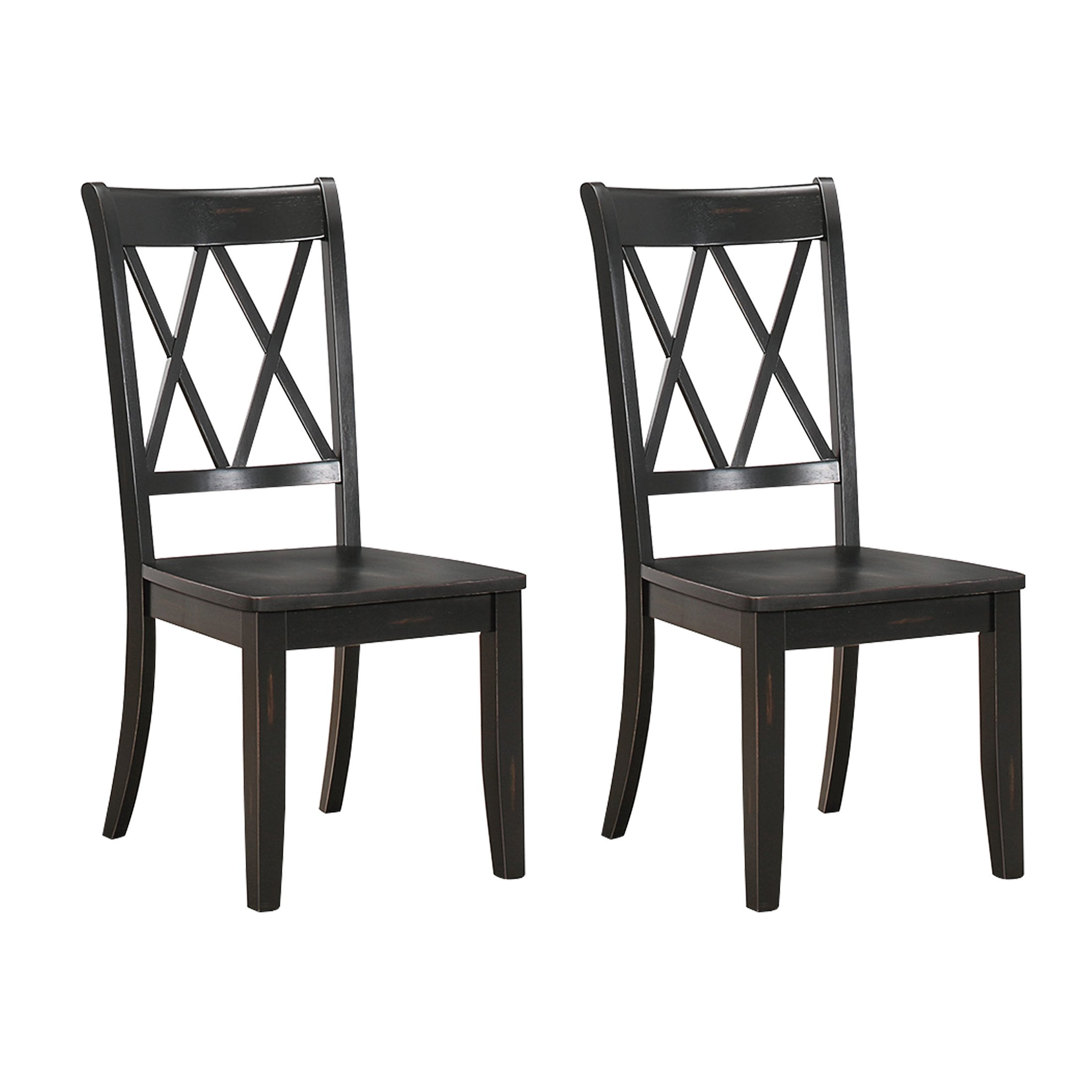 OakvillePark Hollman Dining Side Chair (Set of 2), Black