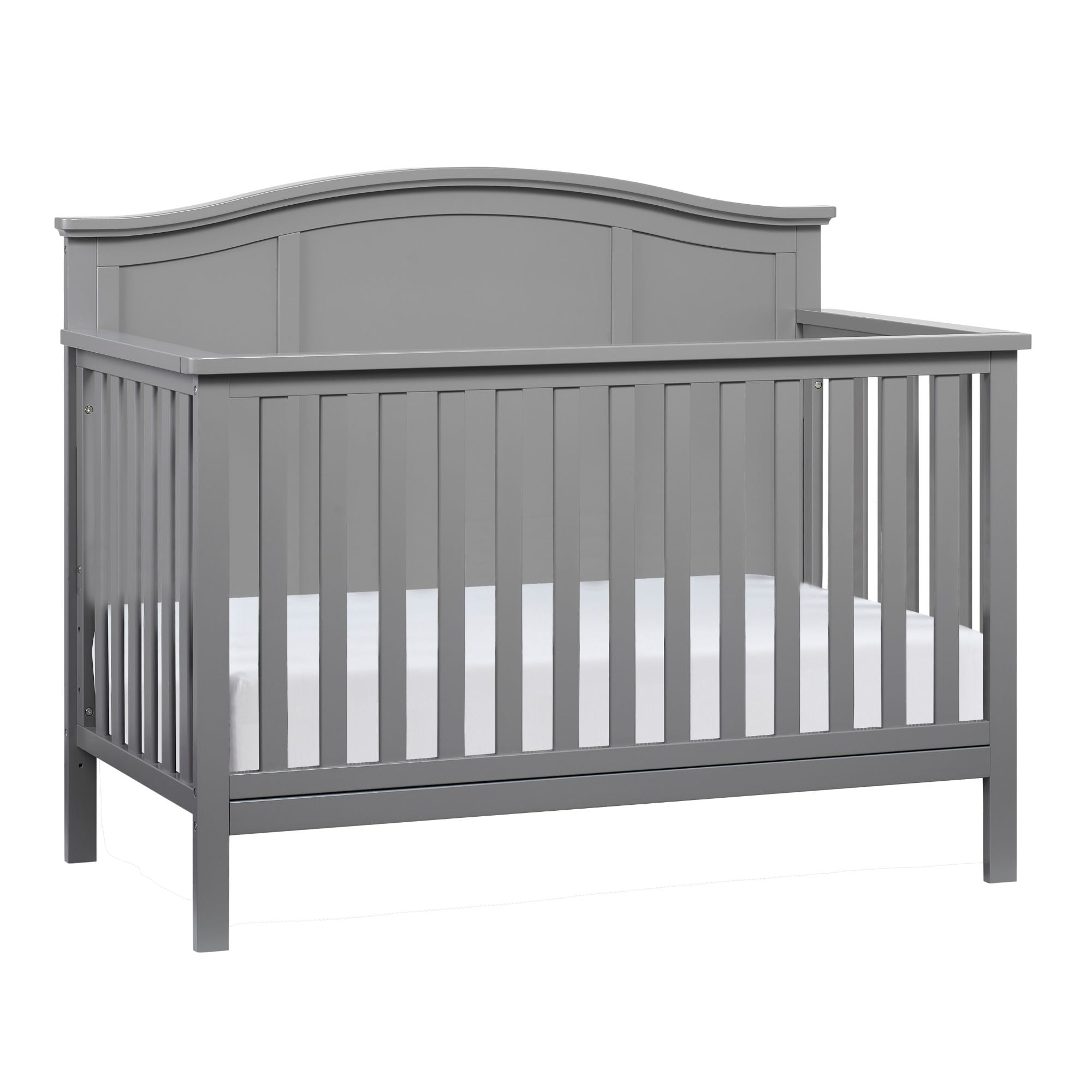 Oxford Baby Emerson 4-in-1 Convertible Crib, Dove Gray, GREENGUARD Gold Certified, Wooden Crib