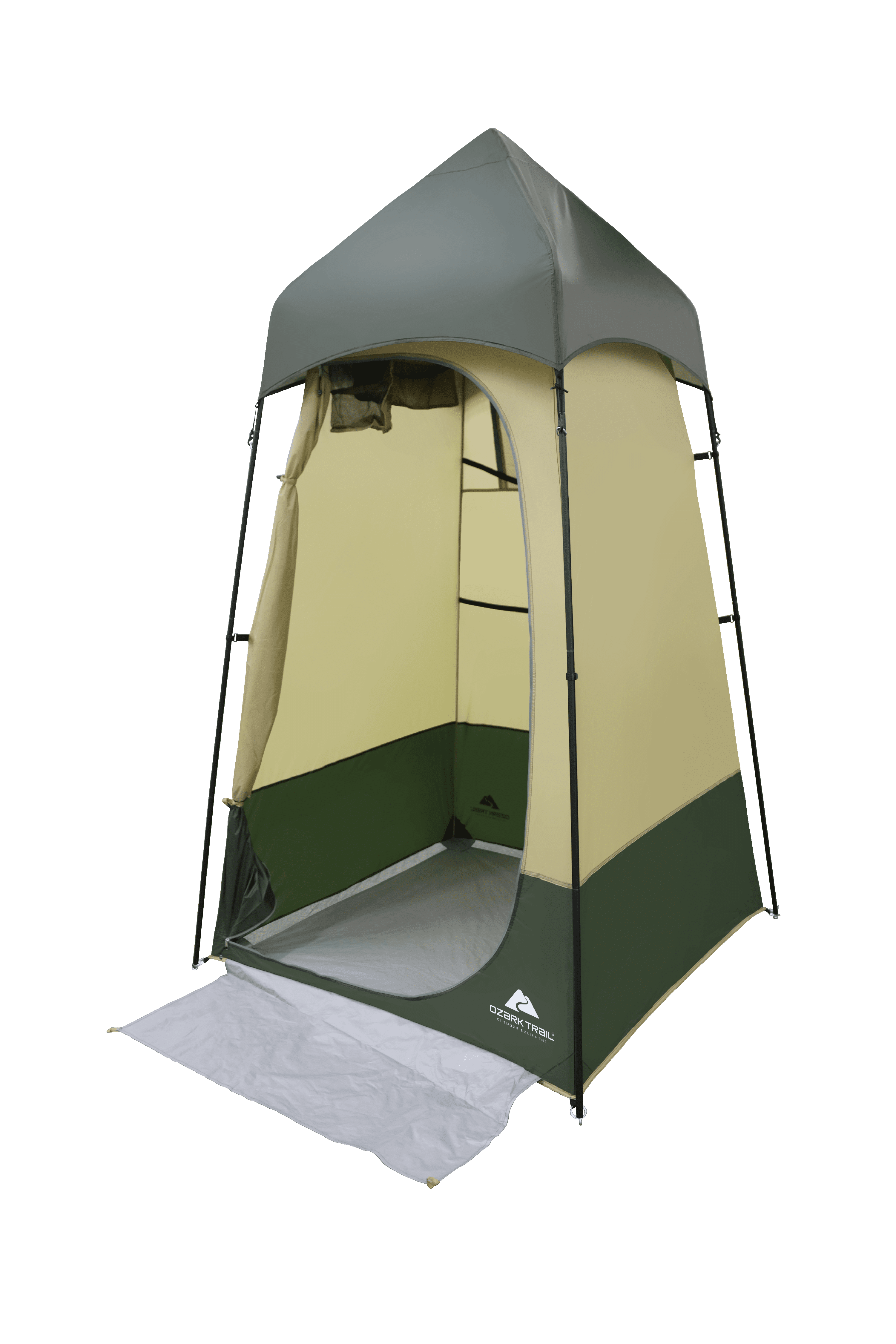Ozark Trail Hazel Creek Lighted Privacy Tent One Room, Green