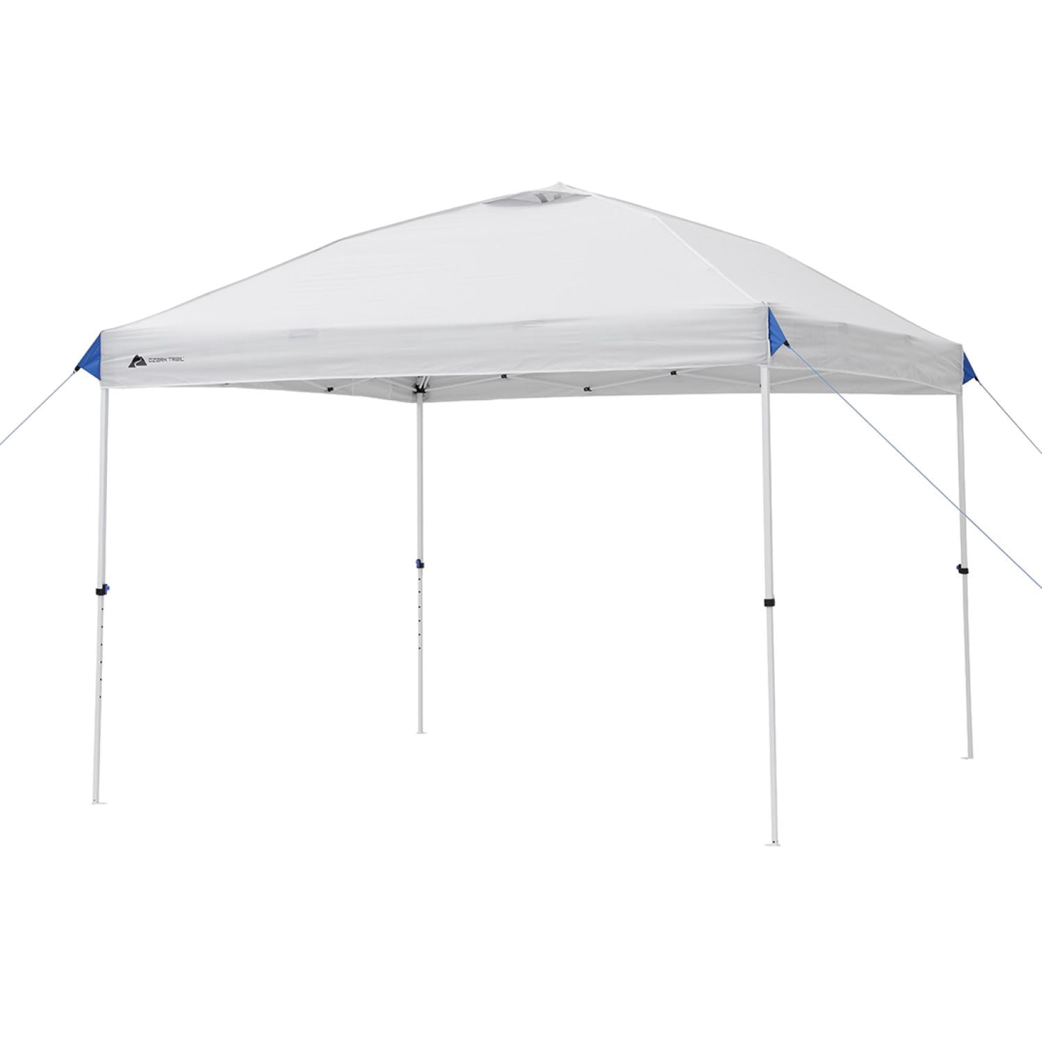 Ozark Trail 10x10 Instant Pop Up Canopy Tent with Simple Push Setup – Straight Leg Pop-Up Tent for Tailgating, Camping & Events, White