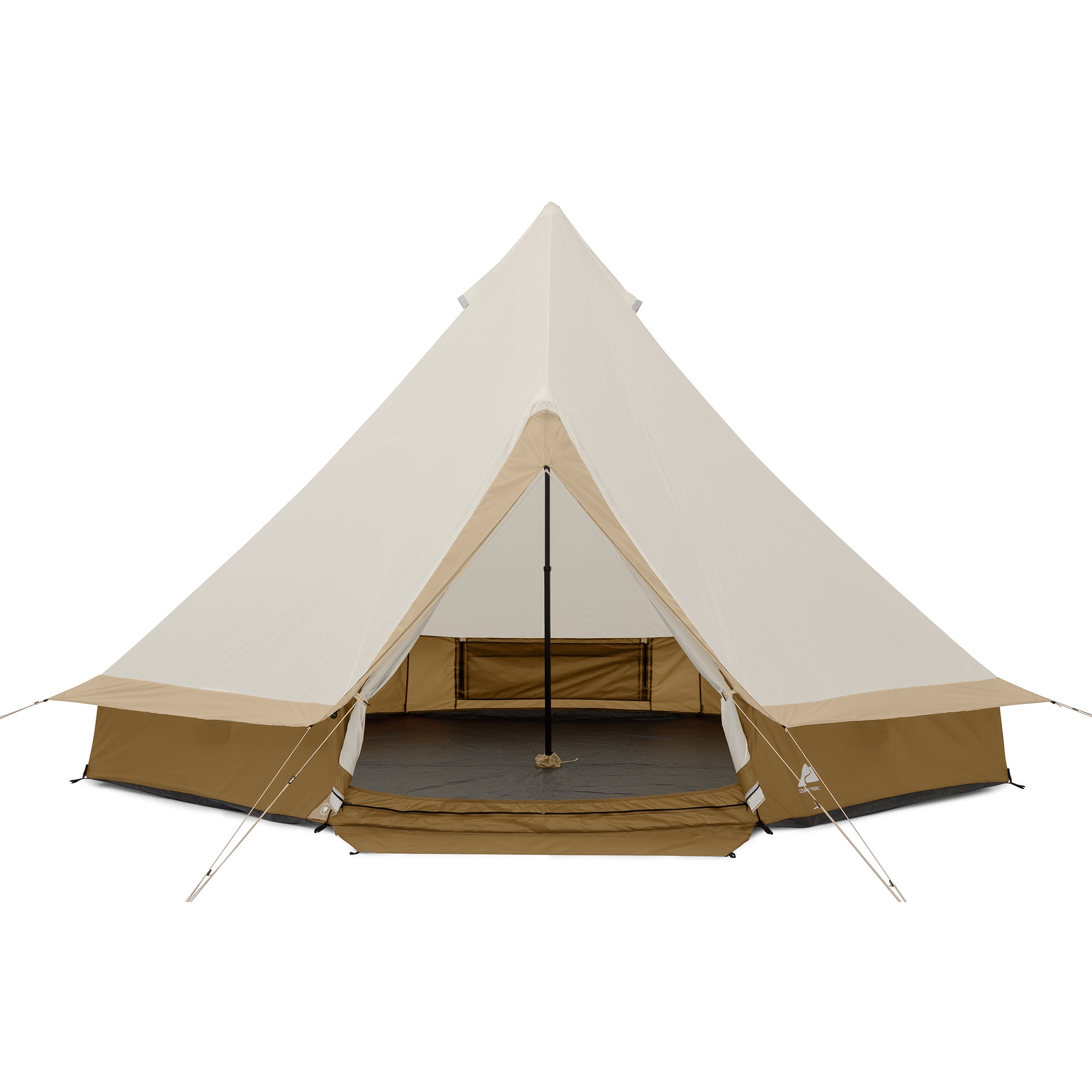 Ozark Trail 15' x 15' 8-Person Bell Tent with String Lights, 22.57 lbs