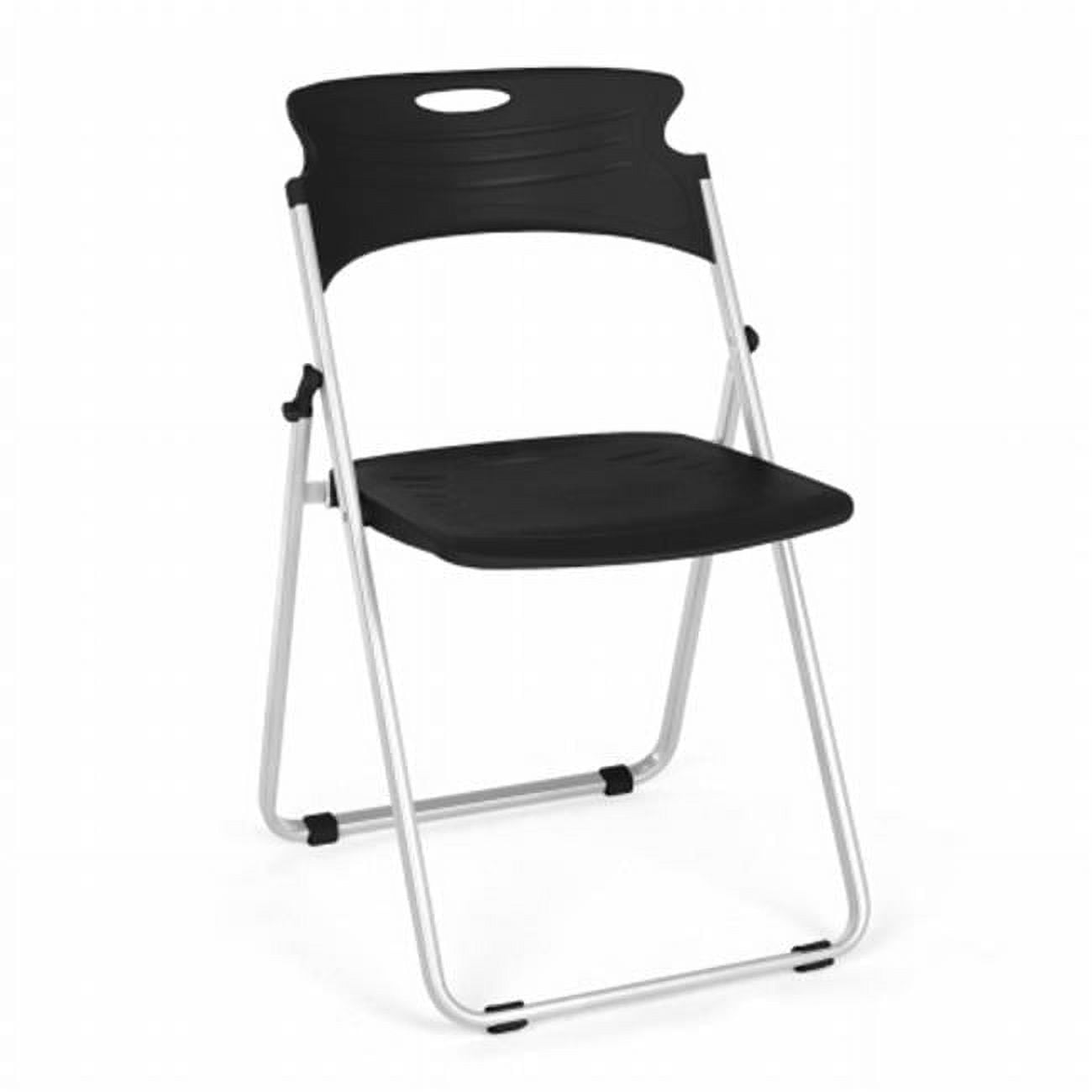 OFM Flexure 4-Pack Plastic Folding Chair, Black (303-4PK-P0) 845123048955