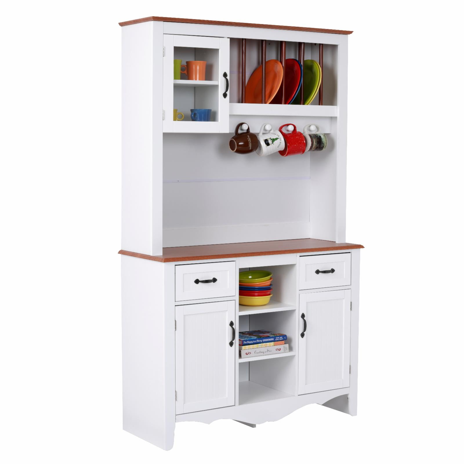 OS Home and Office Furniture Model 25308K Countryside Buffet and Hutch