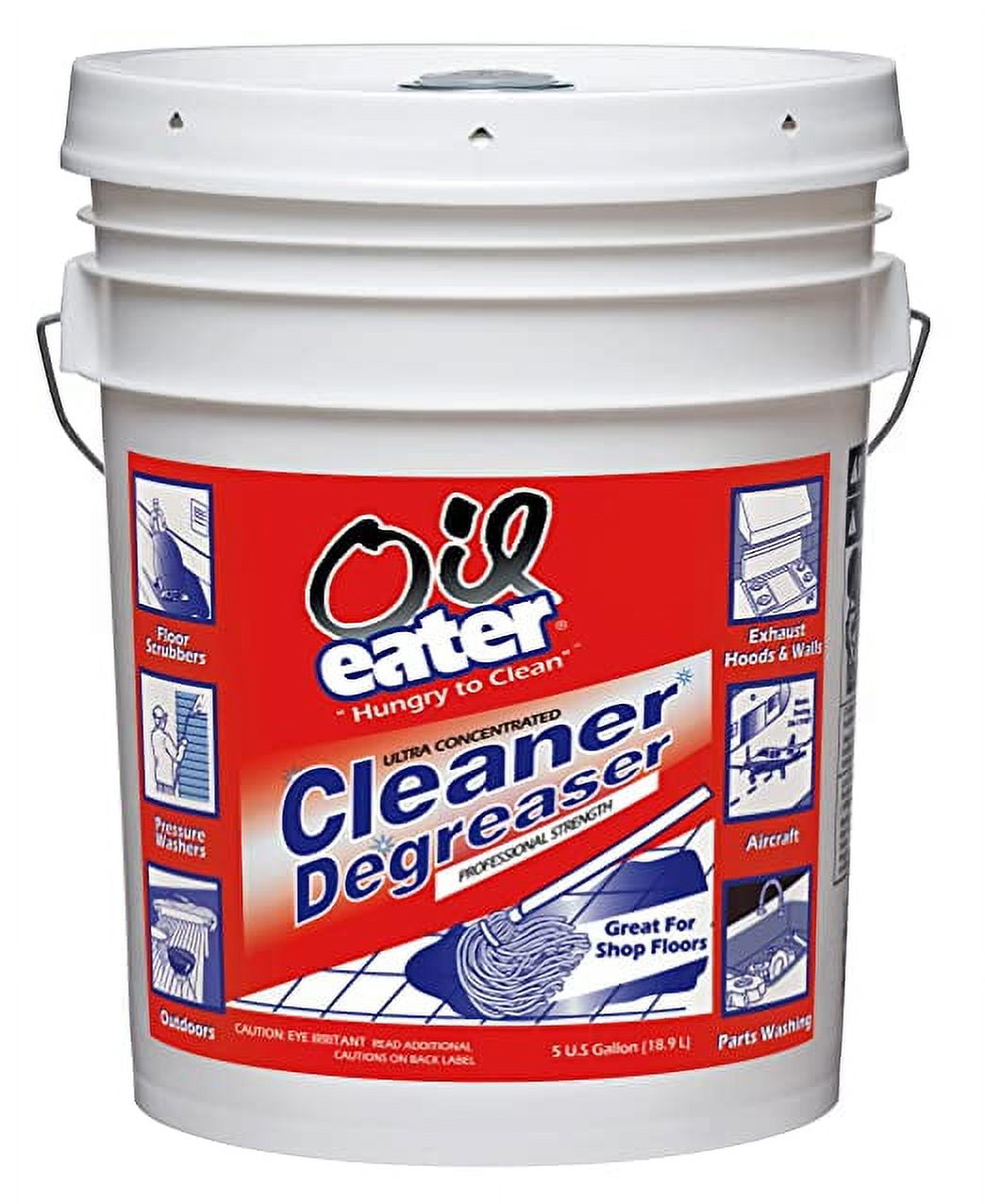Oil Eater 5 Gallon All Purpose Cleaner/Degreaser Concentrate - Destroys Grease, Oil & Grime - Automotive, Industrial, Household