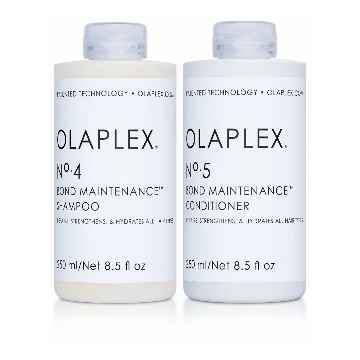 Olaplex No. 4 Bond Maintenance Shampoo and No. 5 Bond Maintenance Conditioner Set For All Hair Types, 8.5 oz Each